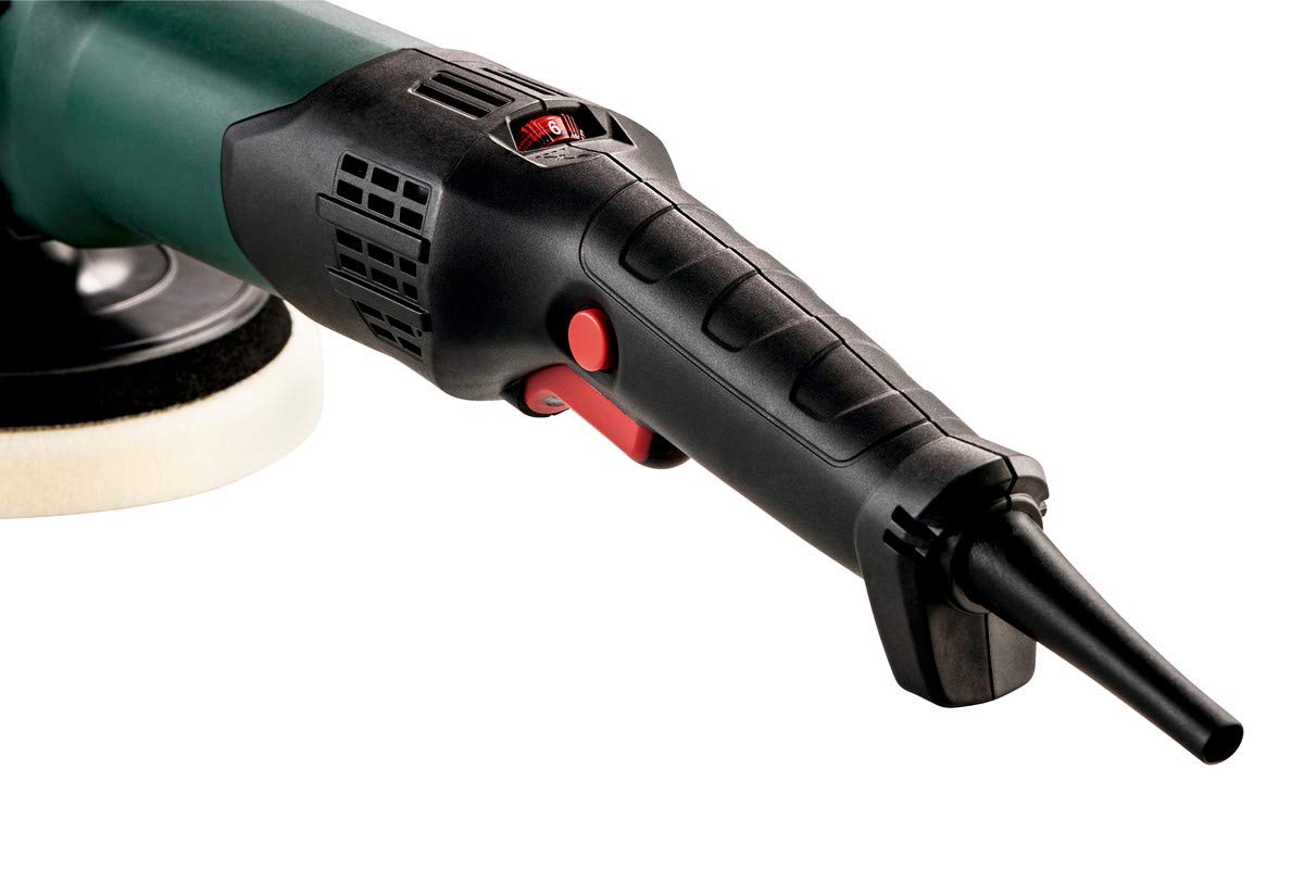 Metabo PE 15-20 RT 7-Inch Variable Speed Polisher - 300-1900 RPM with Speed Control & Lock-on, Rat Tail Design, Electronic Protection - Ideal for Car Detailing, Metal Polishing & Wood Finishing (Model 615200420, Green)