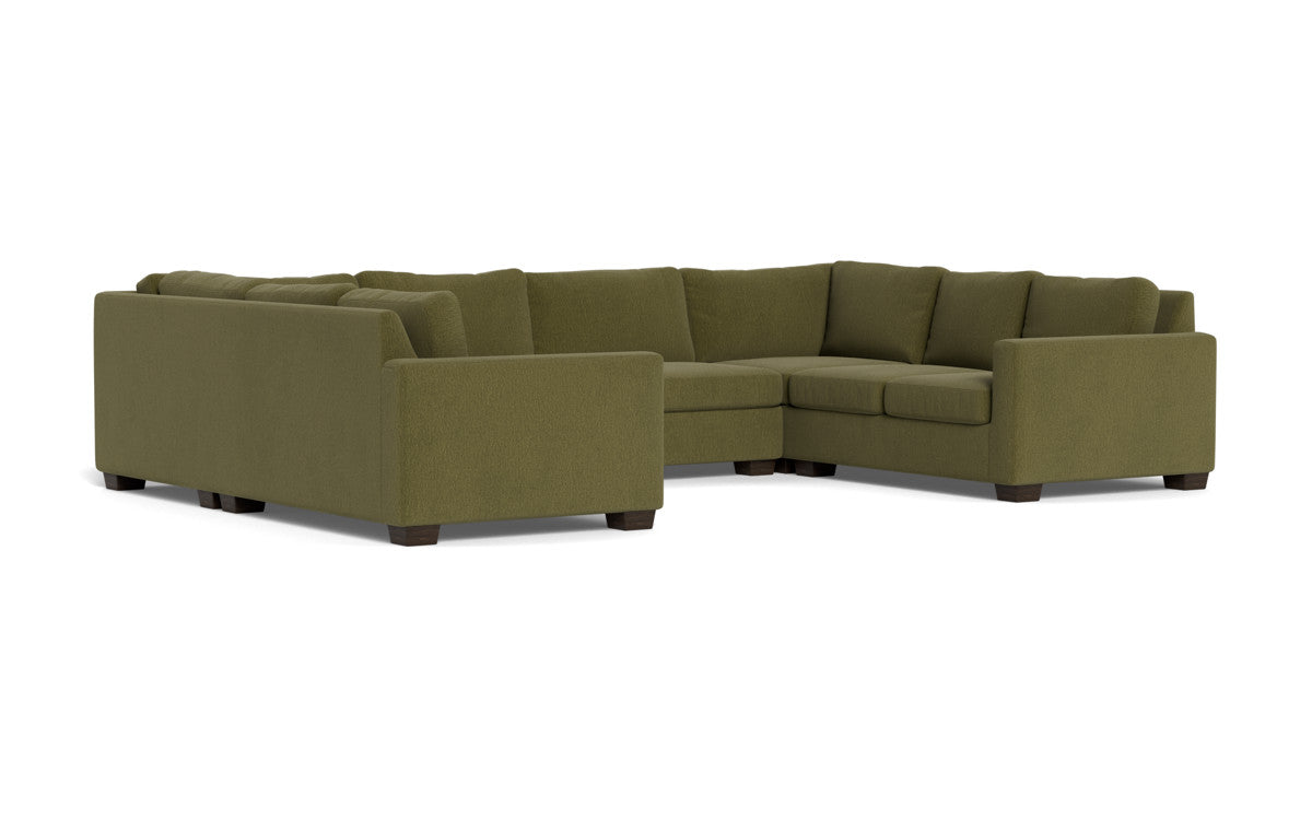 Track 141 Corner Sleeper Sofa U Sectional - Modern L-Shaped Convertible Couch Bed with Storage | Perfect for Small Spaces, Guest Rooms & Apartments