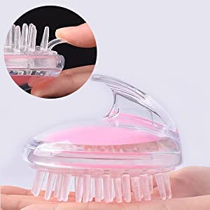 UltronEx Scalp Massager Shampoo Brush - Soft Silicone Bristles for Hair Growth, Dandruff Removal & Head Relaxation | Gentle Scalp Scrubber for Shower, Spa & Home Hair Care (Multicolor)