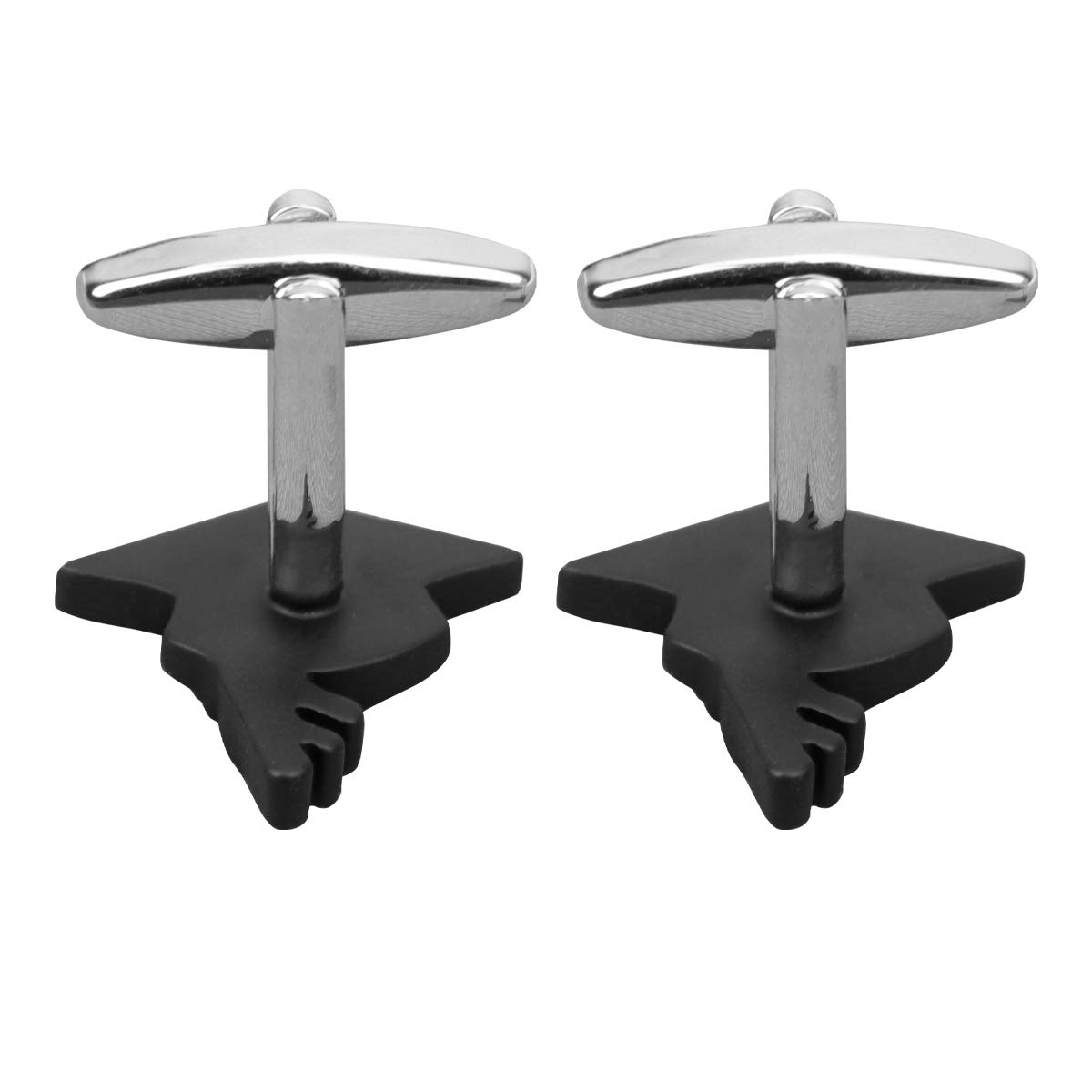 PRETYZOOM 1 Pair Black Doctor Hat Shirt Sleeve Cufflinks - Classic Graduation Cuff Studs Replacement for Men, Perfect for Medical Graduation Party & Formal Events