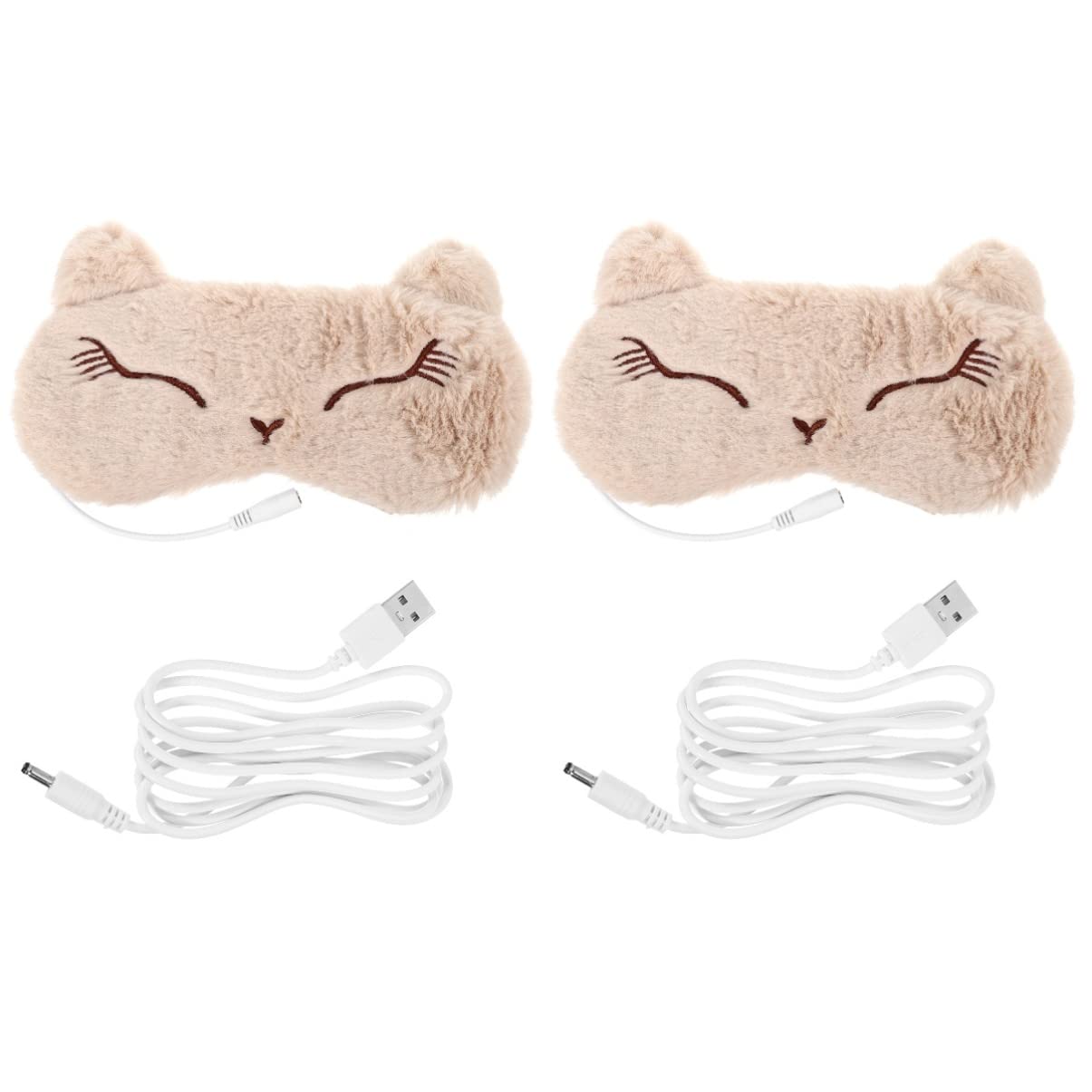 Healifty USB Heated Eye Mask - 2 Pack for Sleeping & Relaxation