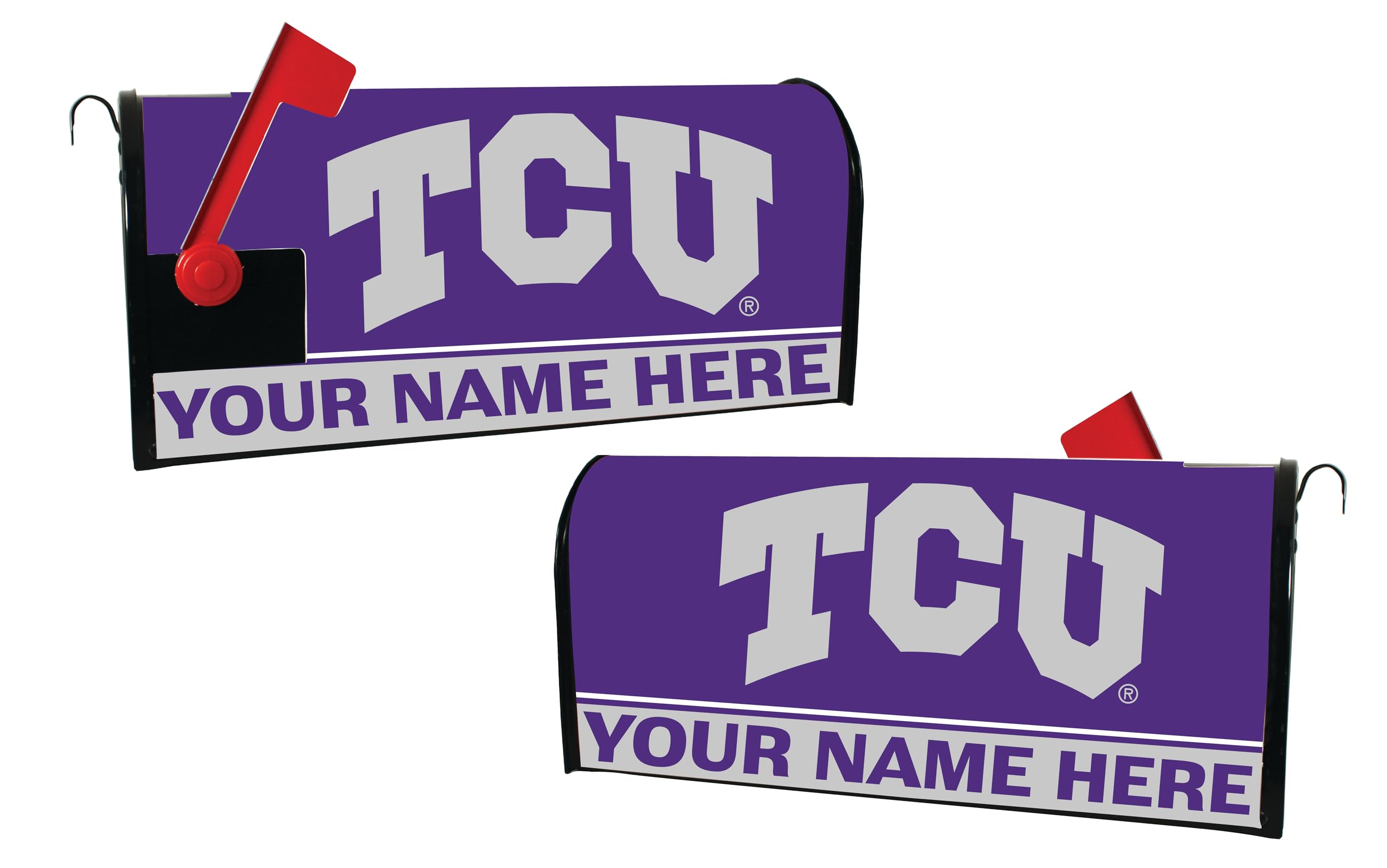 TCU Horned Frogs Custom Personalized Mailbox Cover - Officially Licensed College Design with Name - Perfect for Game Day & Home Decor