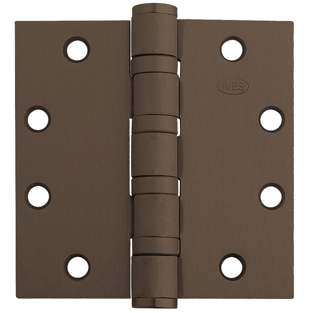 IVCO 5BB1 4.5x4.5 Inch NRP Ball Bearing Hinge with Non-Removable Pin - Heavy Duty Cabinet Door Hinge for Kitchen, Bathroom & Furniture Installation