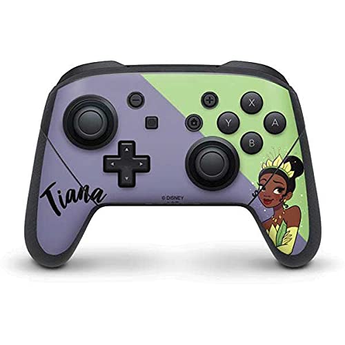 Official Disney Princess Tiana Gaming Skin for Nintendo Switch Pro Controller - Premium Vinyl Decal Sticker - Perfect for Gaming Enthusiasts & Disney Fans - Protect & Customize Your Controller