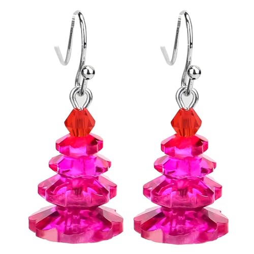 W4:Rose Christmas earrings