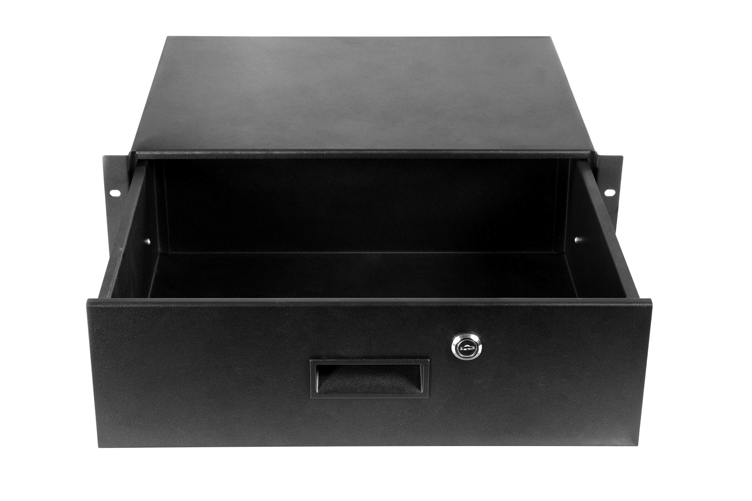 3U Metal Rack Drawer with Lock - Secure Storage for Network Equipment | Perfect for Server Racks, Data Centers & IT Cabinets