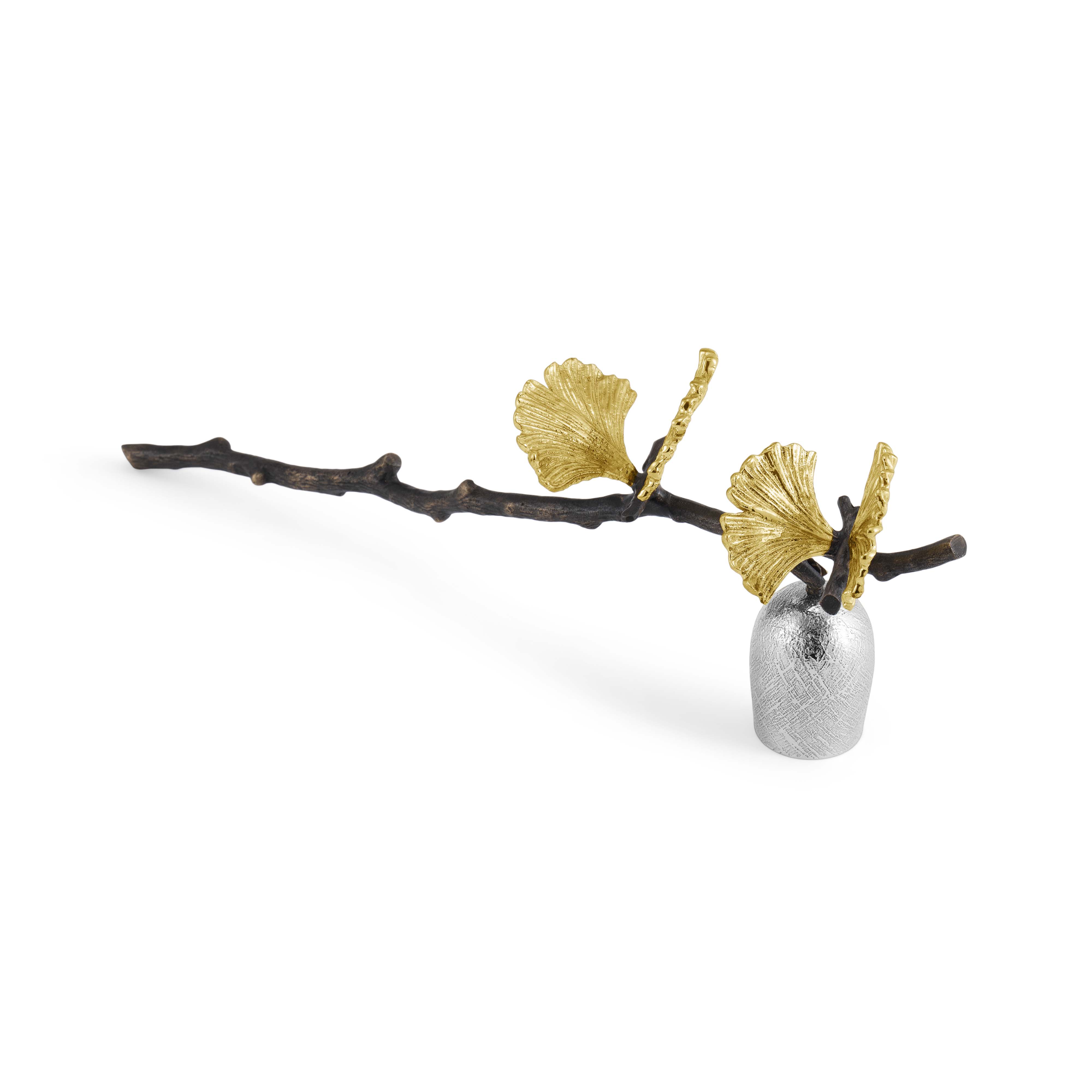 Butterfly Ginkgo Candle Snuffer - Elegant Brass Candle Extinguisher for Home Decor, Wedding, Spa & Relaxation