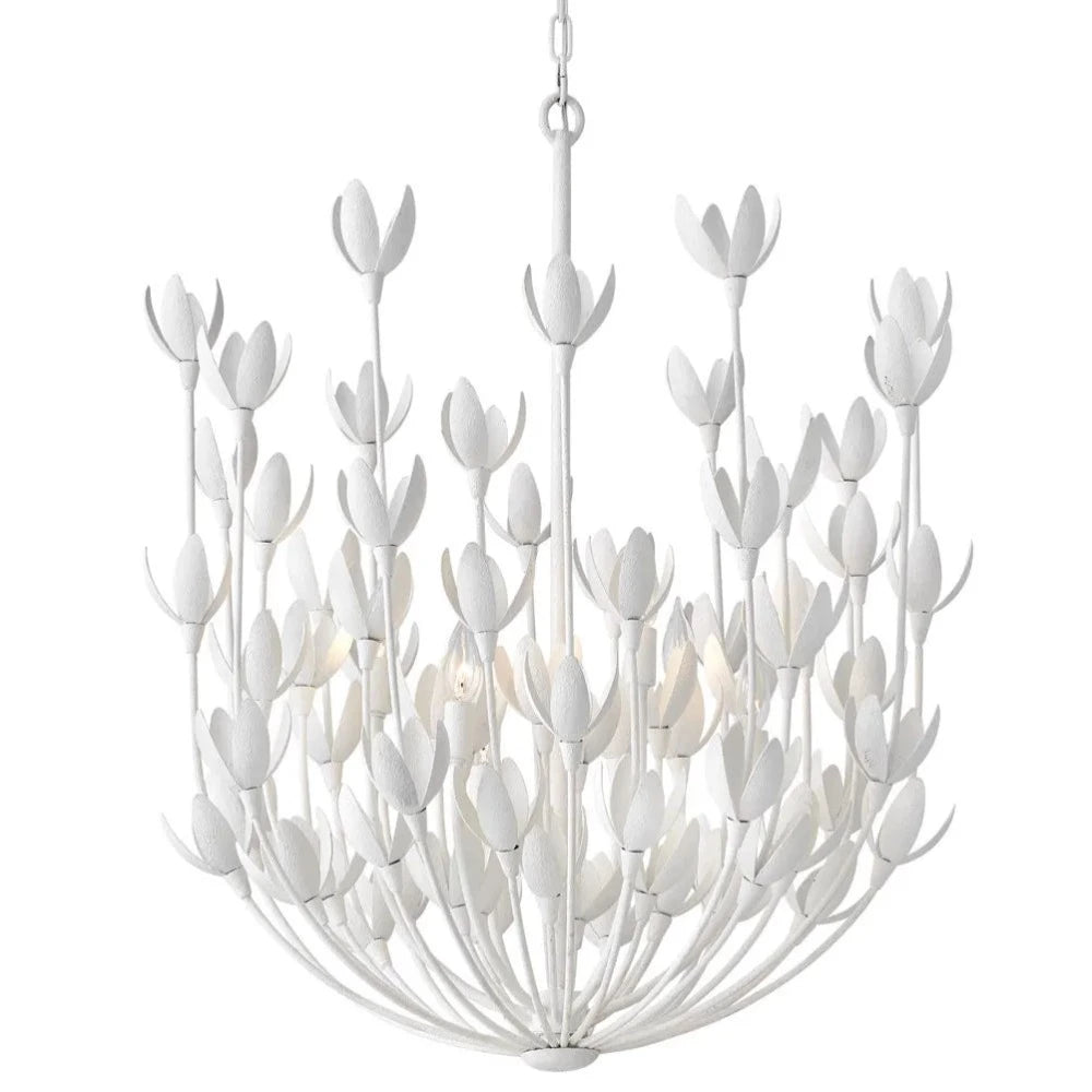 Elegant Magnolia Multi-Tier Chandelier - Modern Crystal Ceiling Light Fixture for Dining Room, Living Room & Bedroom Decor