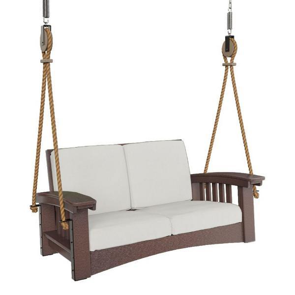 Premium Mission Lounge Rope Swing - Heavy Duty Indoor/Outdoor Hanging Chair for Backyard, Patio & Nursery - Perfect for Relaxation, Reading & Playtime