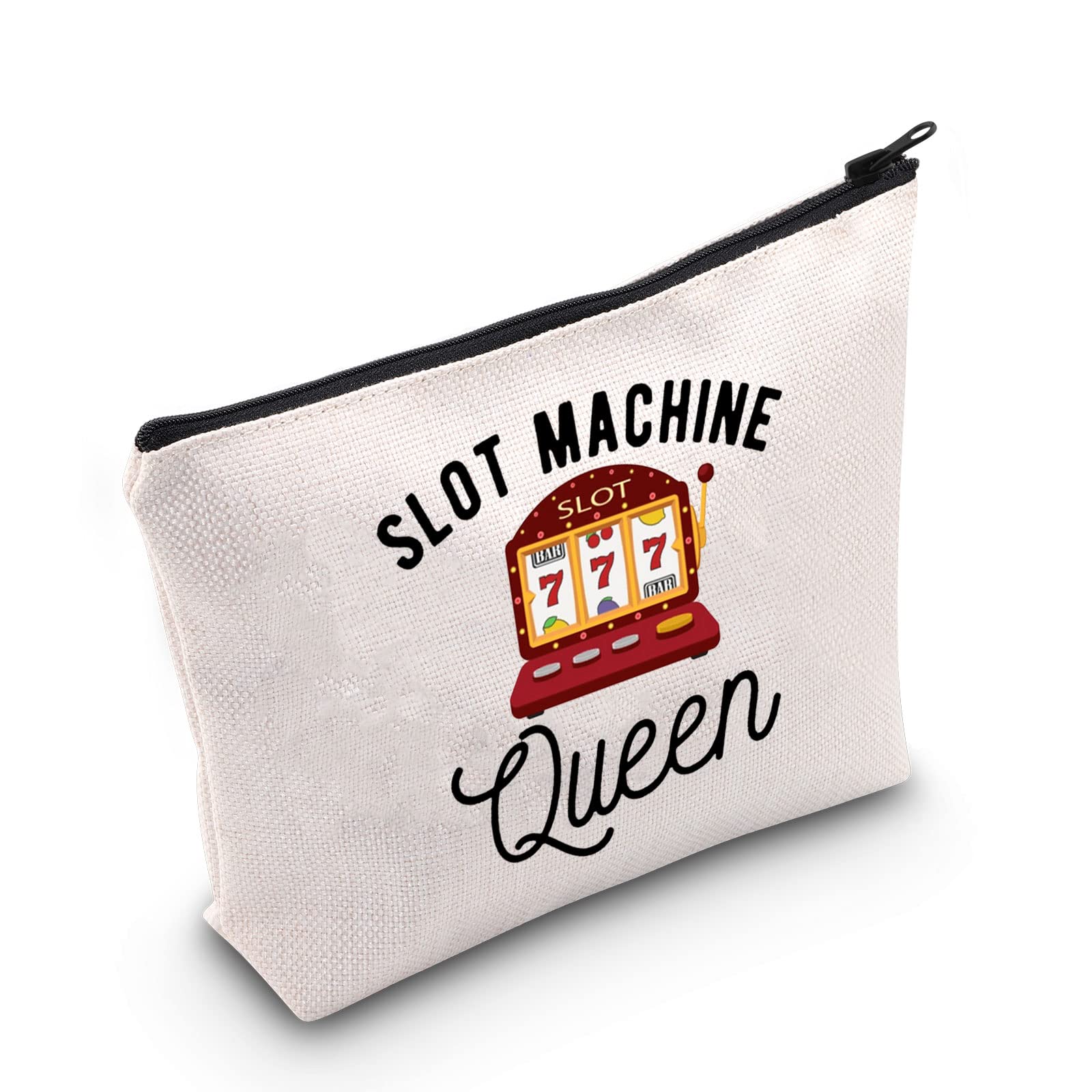 TSOTMO Slot Machine Themed Makeup Bag - Casino Queen Gift for Gambling Lovers - Perfect for Casino Nights, Themed Parties & Gambler Birthday Presents