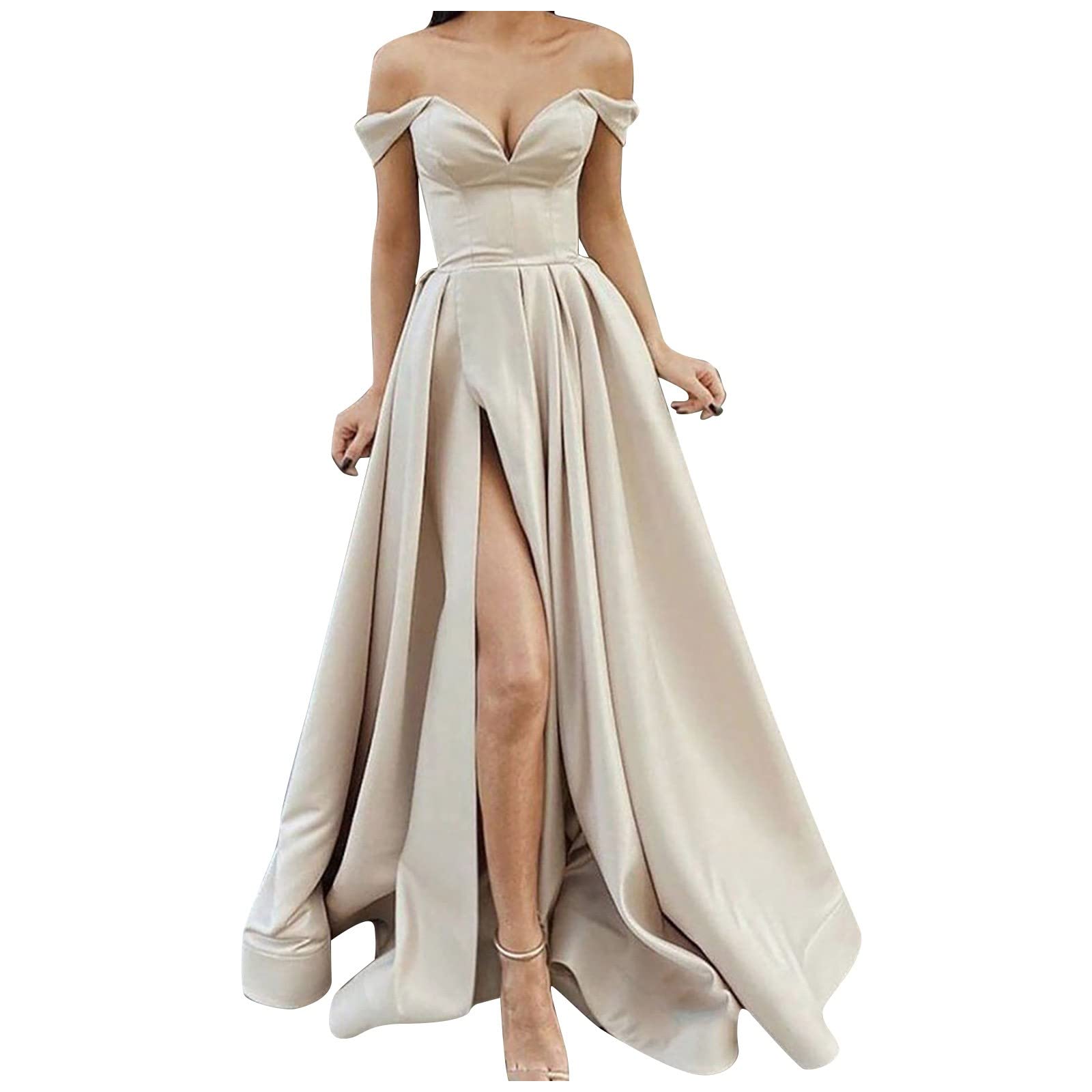CUCUHAM Women's Floral Vintage Wedding Dress - Elegant Short Sleeve Formal Gown for Bridal Shower, Garden Party & Special Occasions