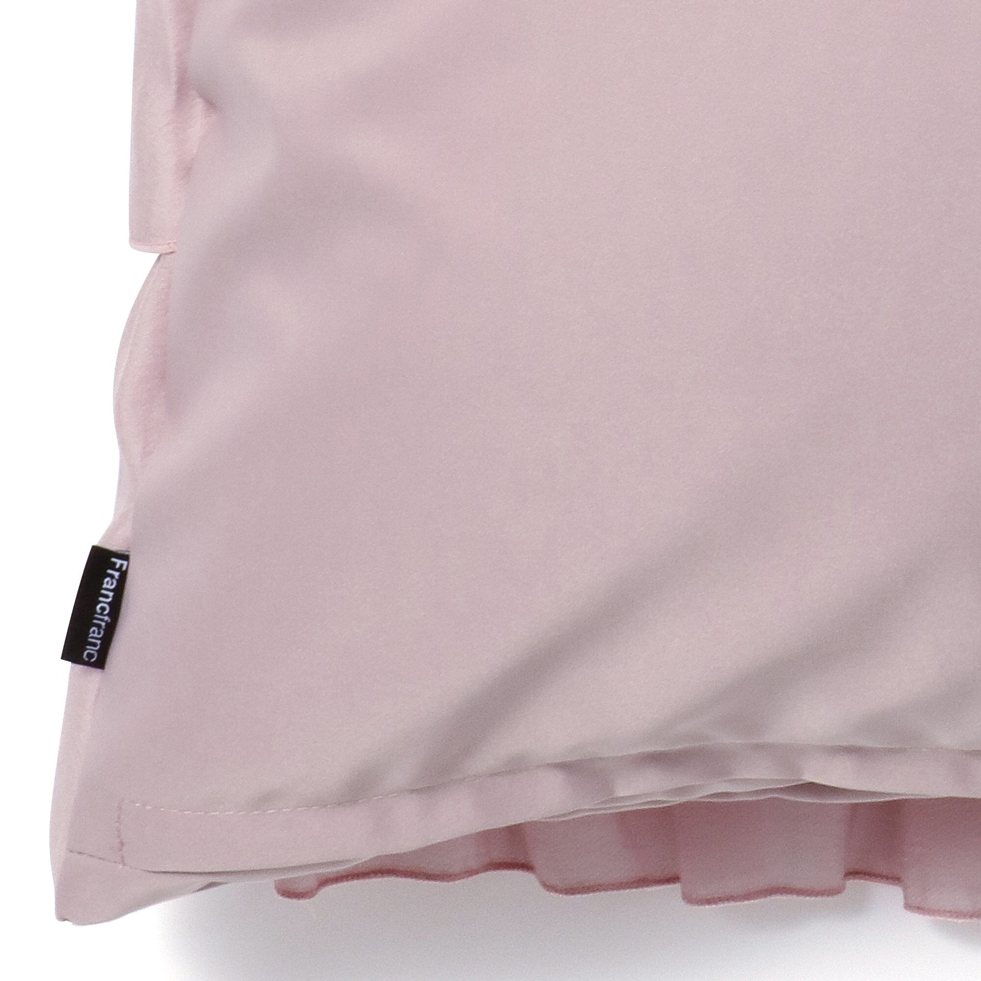 Elegant Pink Chiffon Frill Cushion Cover 18x18 Inches - Soft Decorative Pillow Case for Living Room, Bedroom, Sofa & Home Decor