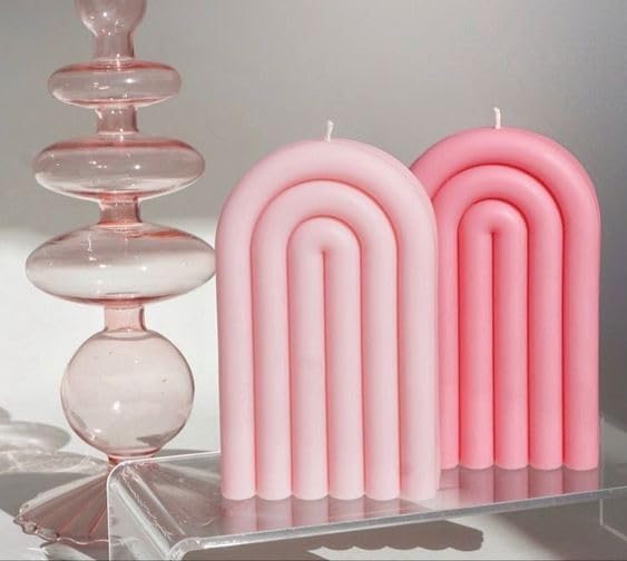 Radiance Store Silicone Bubble & Rainbow Candle Mold Set - DIY Pillar Candle, Epoxy Resin Molds for Lotion Bars, Bath Bombs, Clay Crafts - Perfect for Home Decor, Wedding Centerpieces & Spa Gift Making