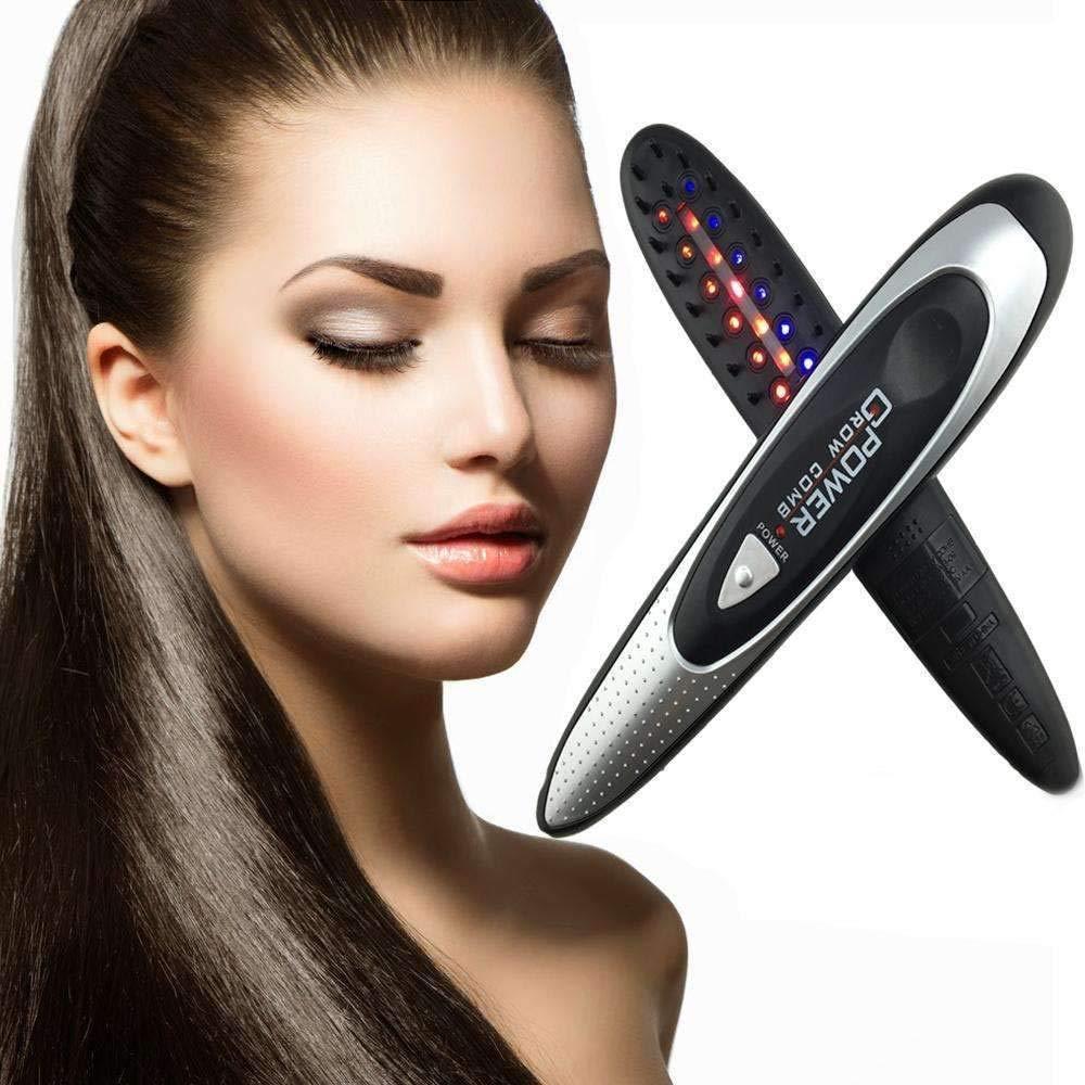IGIA Scalp Massage Brush for Hair Growth - Electric Light Therapy Hair Brush with 3D Kneading Nodes for Thicker, Healthier Hair - Perfect for Home Use, Relaxation & Hair Care Routine