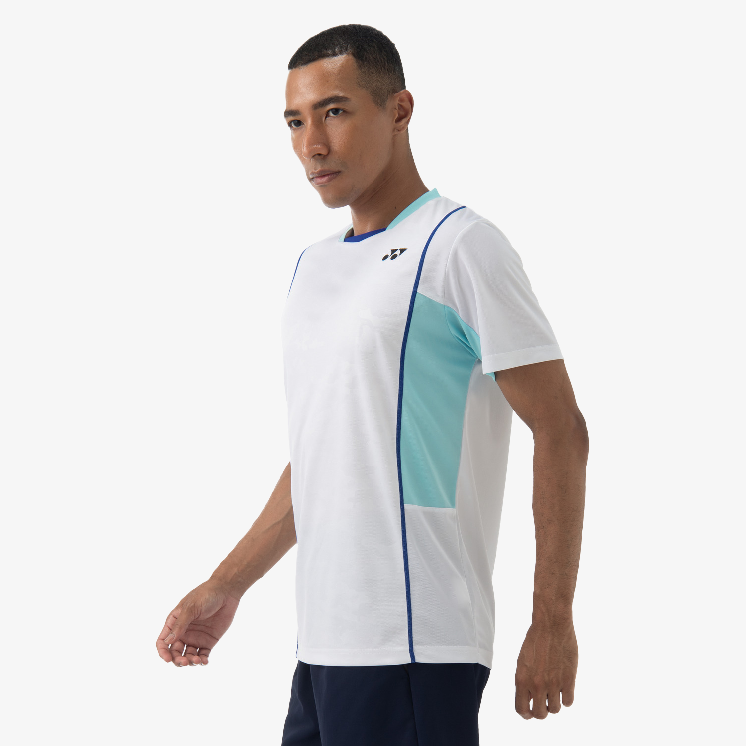 Yonex Men's Crew Neck Tennis Shirt 10603 - White | Moisture-Wicking Performance Top for Tennis, Golf & Casual Wear