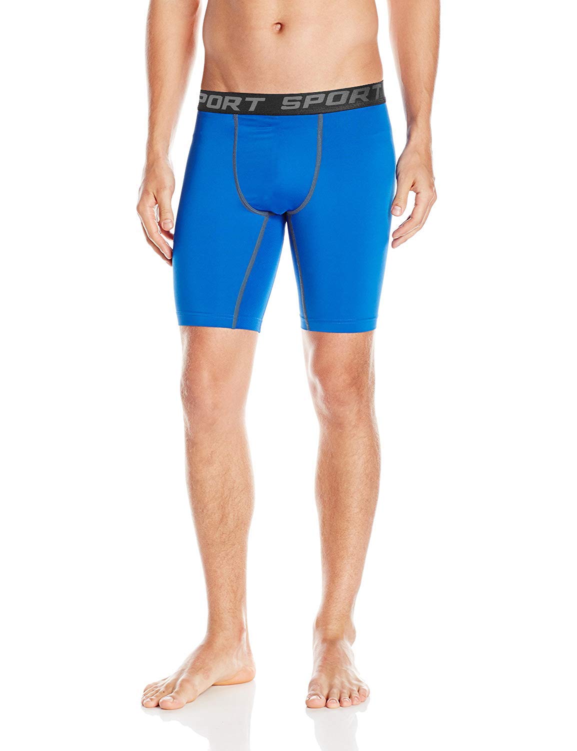 Men's Athletic Compression Shorts 3 Pack - Moisture Wicking Running Shorts for Gym, Workout & Sports - High Performance Tight Fit for Basketball, Cycling & Training