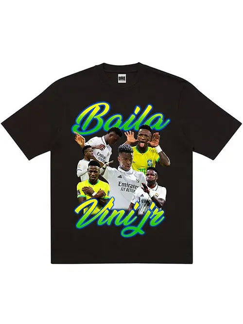 Retro Football Gang Baila Vini Vintage T-Shirt - Trendy Soccer Fan Apparel for Men & Women - Perfect for Game Day, Streetwear & Casual Outfits