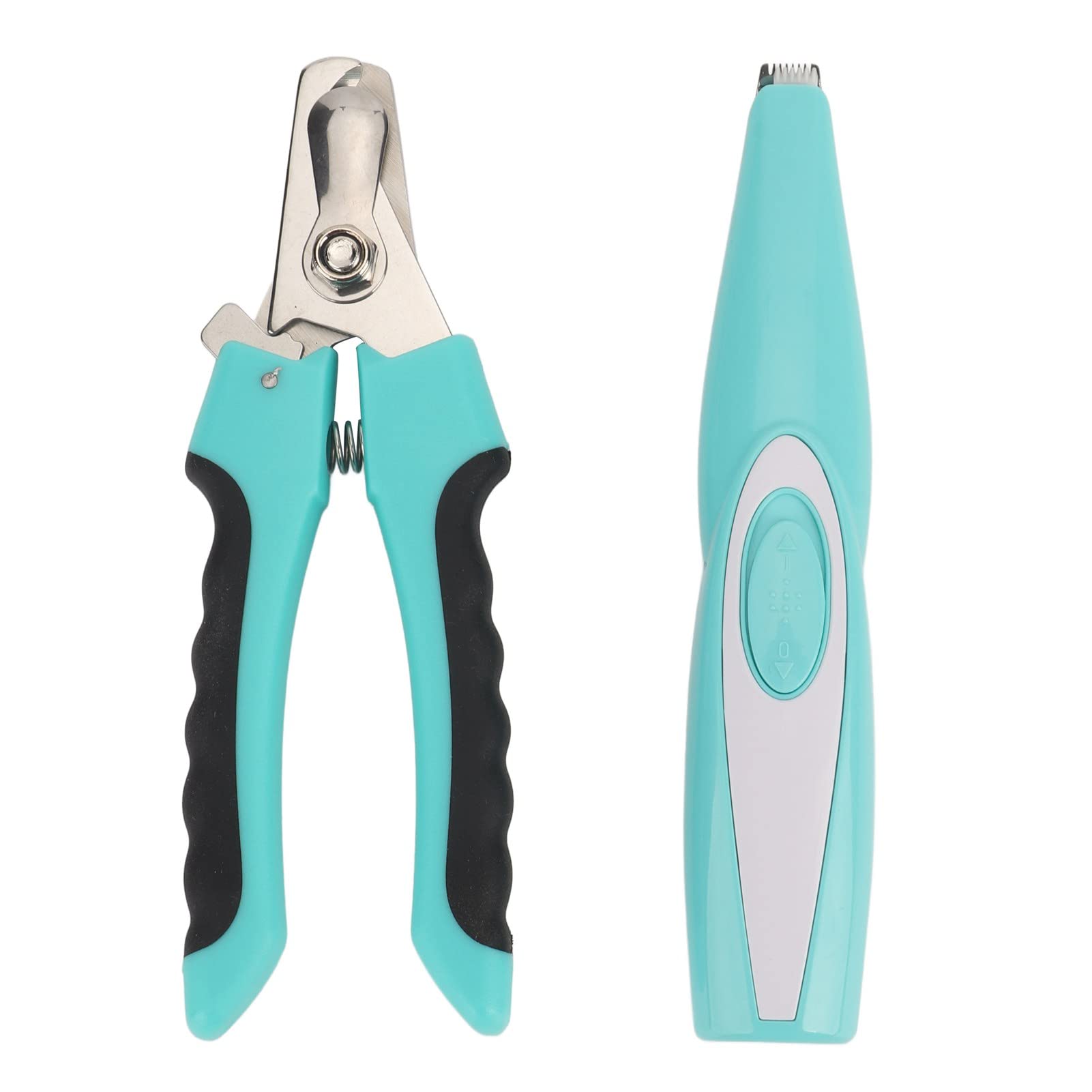 Zerodis Professional Pet Grooming Kit - Stainless Steel Nail Clippers, Dog Paw Fur Trimmer & Electric Foot Conditioner with Built-in Battery - Perfect for At-Home Pet Care & Grooming Sessions