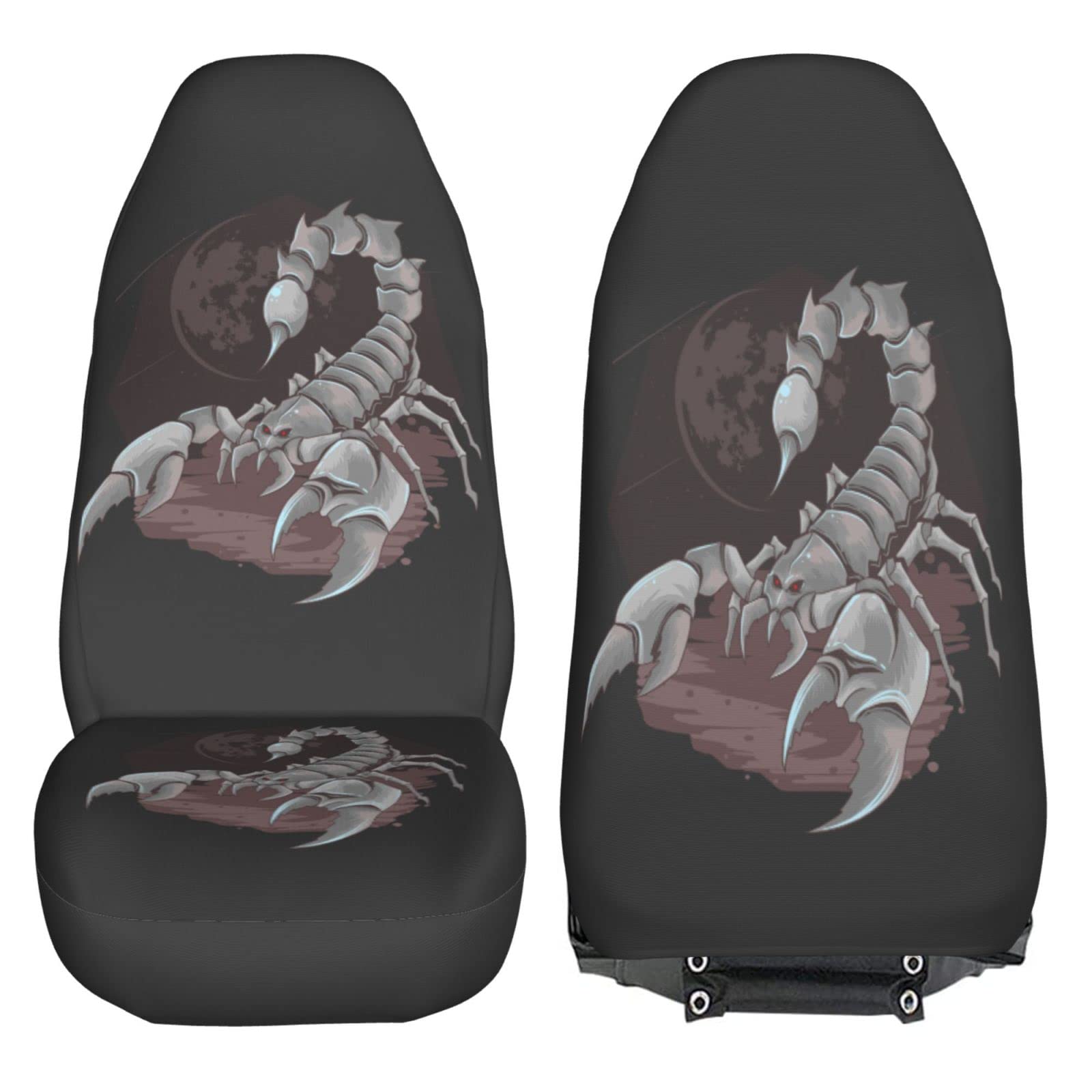 Delerain 2-Piece Universal Car Seat Covers - Premium Front Seat Protectors for Cars, SUVs, Sedans & Trucks | Waterproof & Comfortable Interior Accessories for Daily Commute & Road Trips