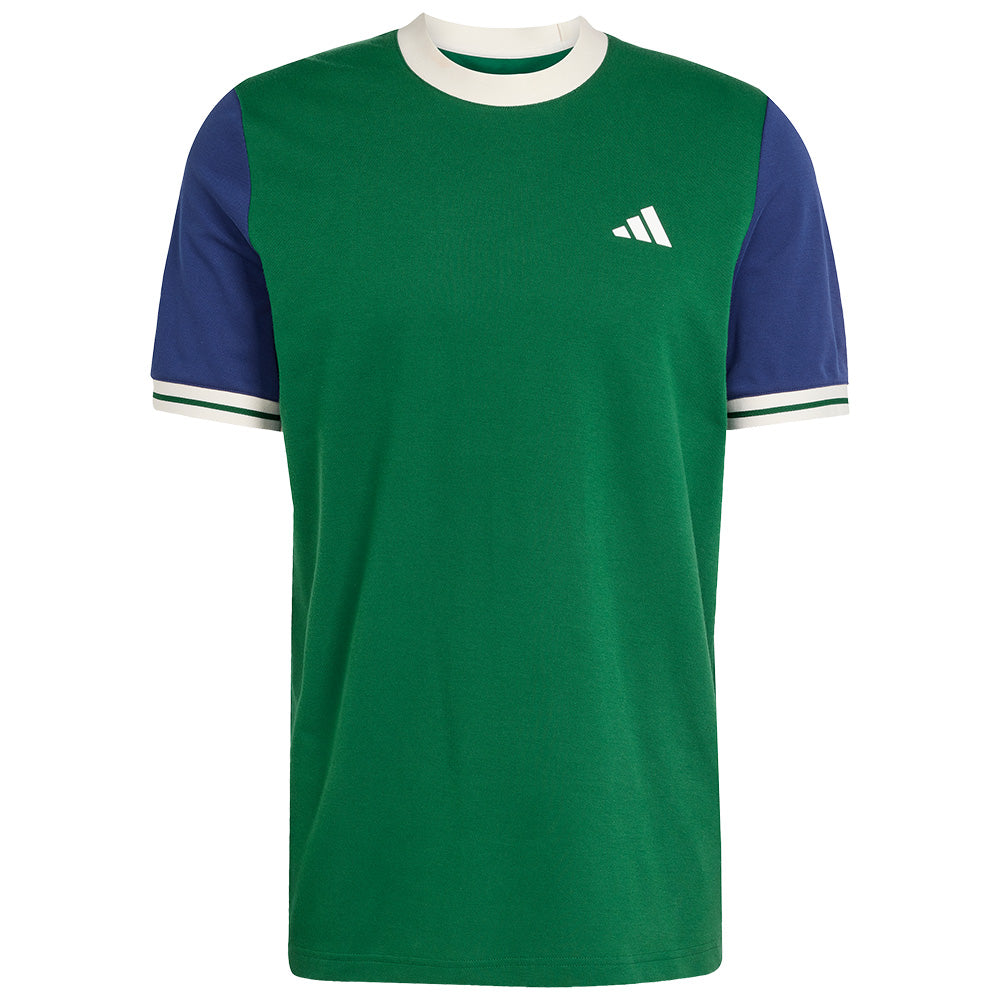 Adidas Men's Heritage Tee - Classic Cotton T-Shirt in Collegiate Green | Casual Wear, Gym & Street Style Outfits