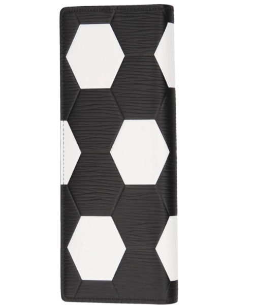 Authentic LV Brazza Wallet in Epi Leather - Hexagon Design Black | Luxury Men's Bifold Wallet for Everyday Use & Business Occasions