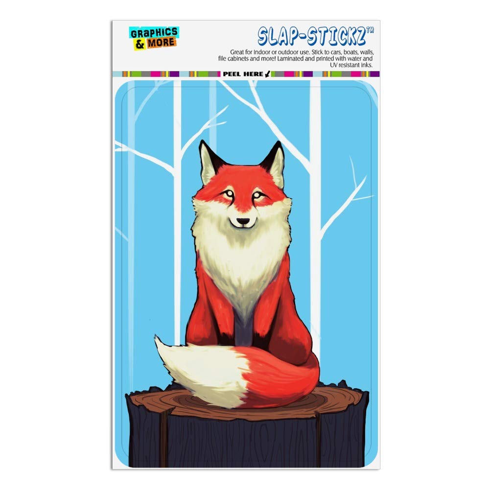 Fox on Tree Stump Wooden Sign - Rustic Home & Office Decor for Wall, Shelf or Desk - Perfect for Cabin, Farmhouse, Business or Gift