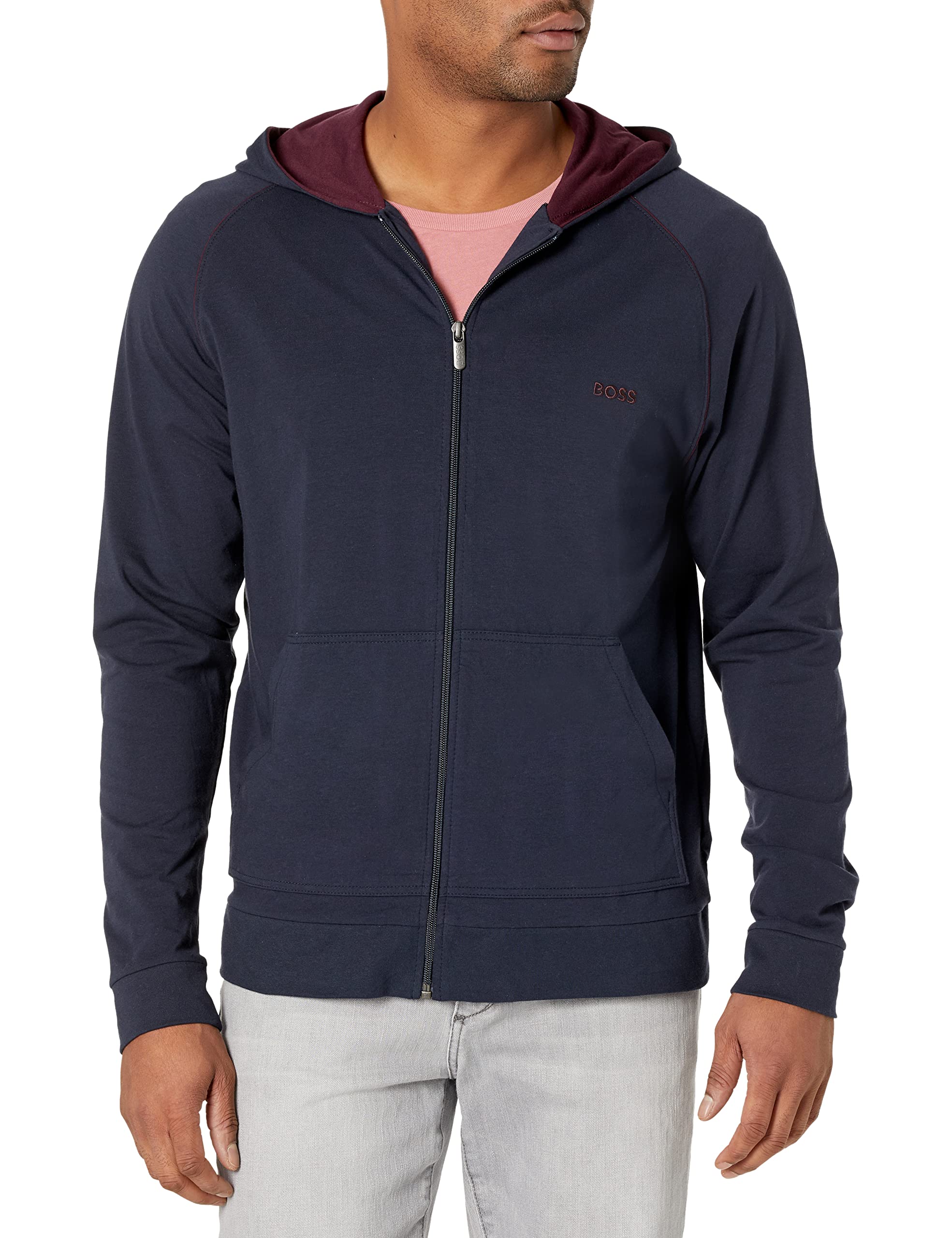 BOSS Men's Mix & Match Zip-Up Hoodie - Stylish & Comfortable Fleece Jacket for Casual Wear, Gym, and Outdoor Activities