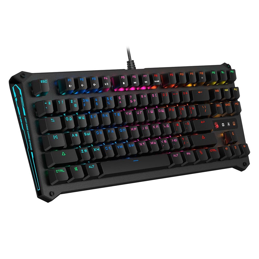 BLOODY B930 TKL Optical Gaming Keyboard - RGB Backlit, Tactile Switches for Esports & PC Gaming