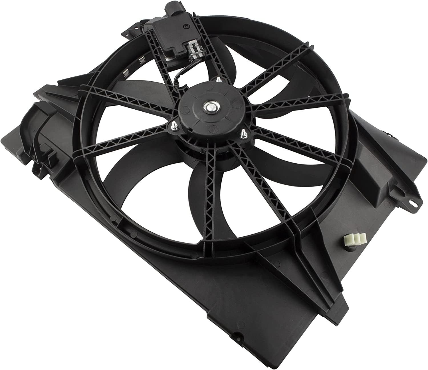 2006-2011 Ford Crown Victoria Lincoln Town Car Mercury Grand Marquis 4.6L Engine Radiator Cooling Fan Replacement - Compatible with Part Numbers 6W1Z8C607A 7W1Z8C607A 8W1Z8C607A FO3115193 - Perfect for Engine Overheating Prevention and Cooling System Repair