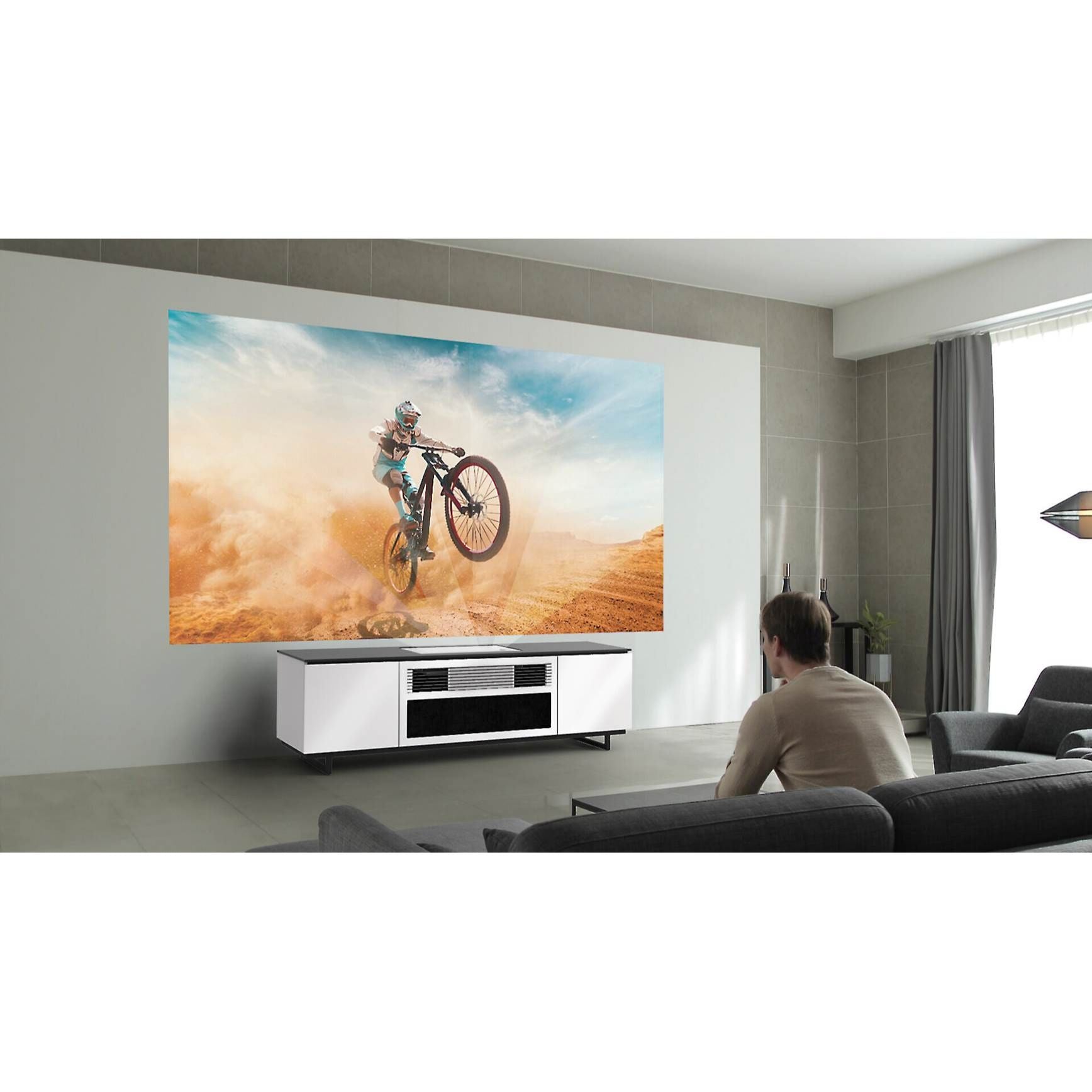 Salamander Designs Miami 245S TV Stand for LG HU85LA 85