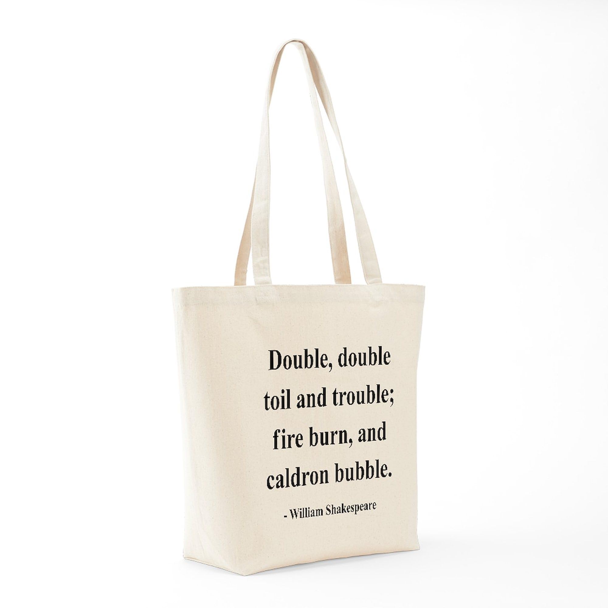 Shakespeare 24 Tote Bag - Natural Canvas Reusable Shopping Bag for Groceries, Books & Daily Essentials | Eco-Friendly & Durable