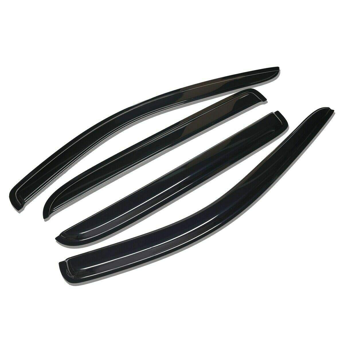 2007-2017 Jeep Compass Car Window Visor Vent Shade Deflector - Sun & Rain Guards for UV Protection & Weather Resistance - Perfect for Road Trips & Outdoor Adventures
