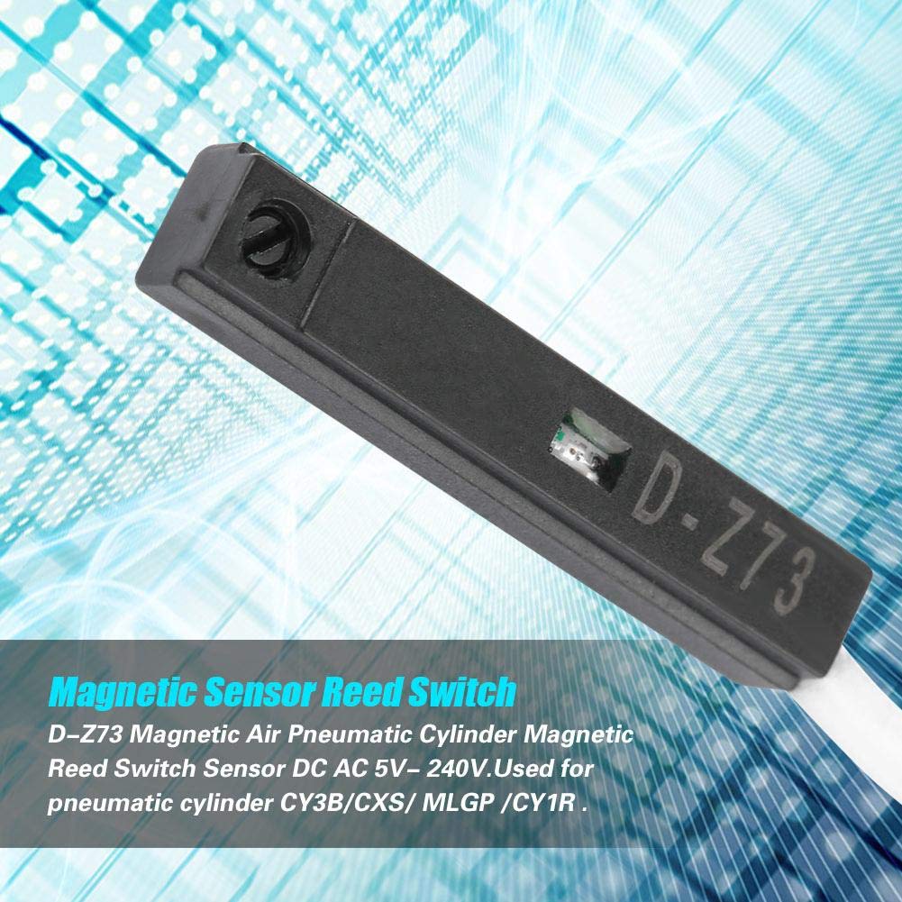 2PCS Magnetic Air Pneumatic Cylinder Switch Sensor - Electronic Inductive Proximity Approach Sensor Switch for CY3B, CXS, MLGP, CY1R | Industrial Automation & CNC Machinery Applications