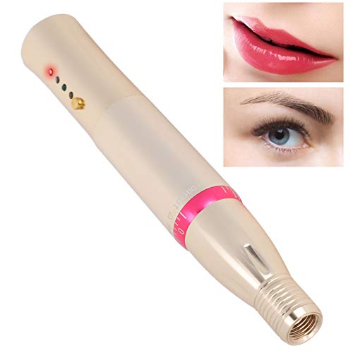 Professional 4-in-1 Electric Tattoo Machine for Microblading, Eyebrows, Eyeliner & Lips | 100-240V Adjustable Voltage | Perfect for Salon, Tattoo Studio & Home Use | Includes Hair Trimmer Attachment