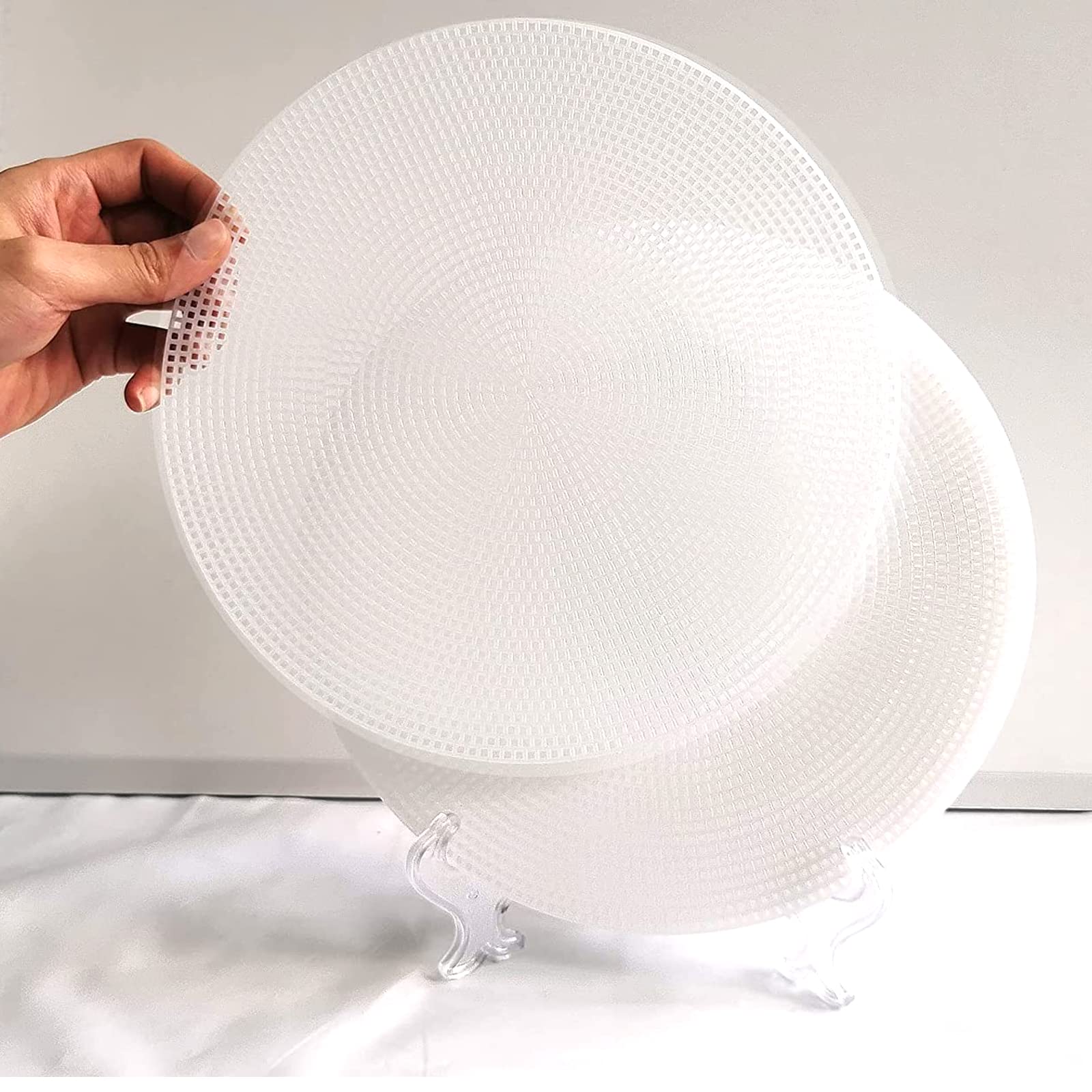 Premium Rice Paper Wrappers for Spring Rolls - 10 Plastic Mesh Trays & Collapsible Stand - Large Bowl Shrimp Paper Roll Pastry Holder - Perfect for Vietnamese Cuisine, Sushi Making & Asian Food Prep at Home