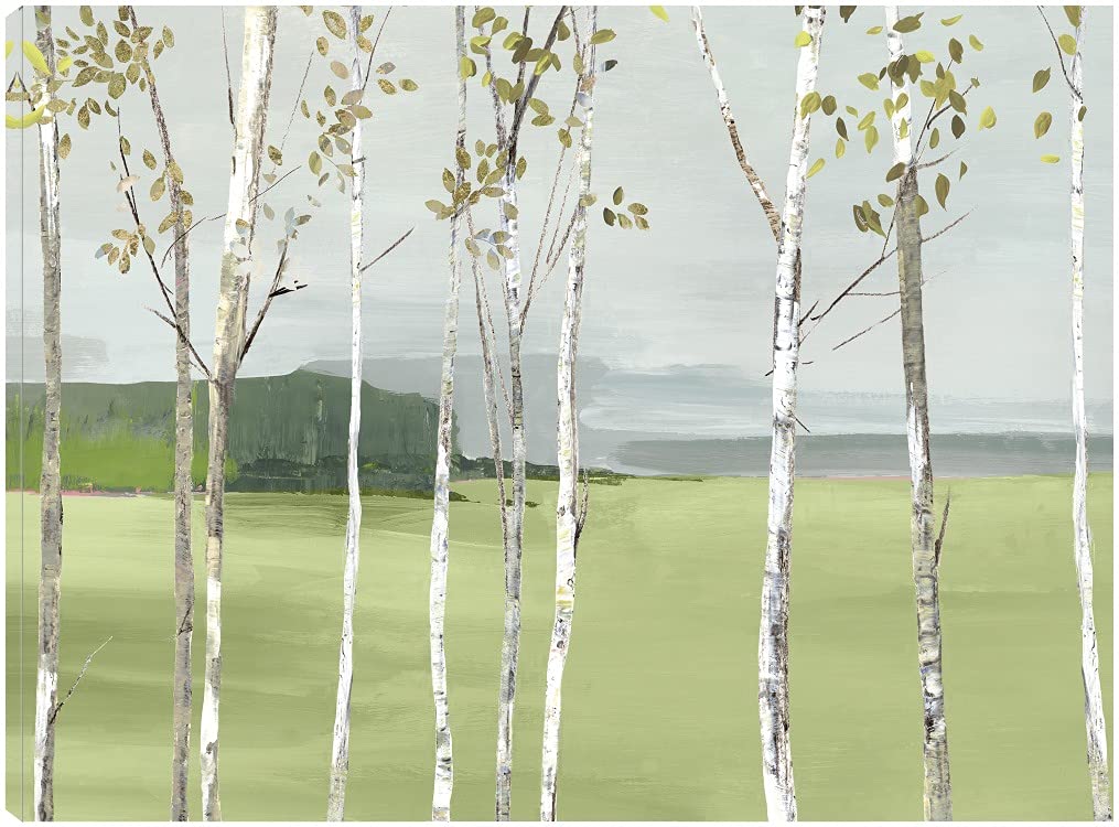 Allison Pearce Birch Valley Fine Art Canvas Wall Decor - 43x32 Inches Ready to Hang - Modern Abstract Painting for Living Room, Bedroom, Office & Dining Room - Perfect for Home Decor & Gift Giving