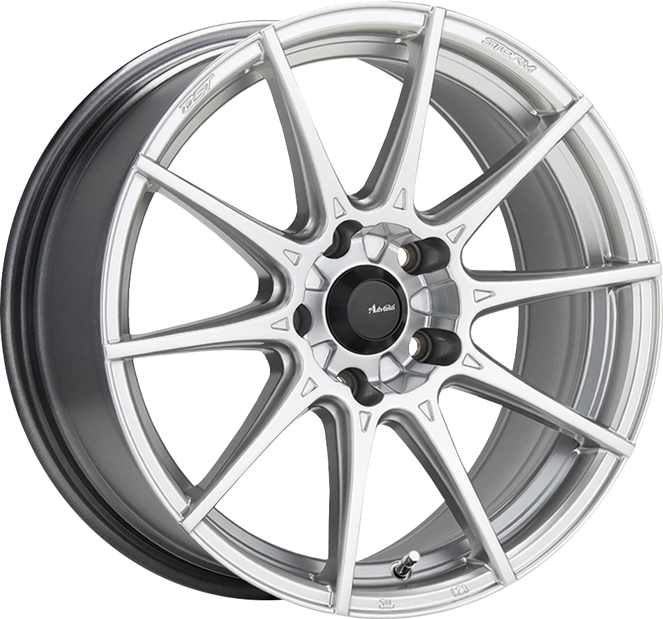 Advanti Storm S1 Hyper Silver 17x9 +30 5x112mm 66.6mm Wheels - Lightweight Performance Rims for Audi, VW, Porsche - Perfect for Street Racing & Car Enthusiasts
