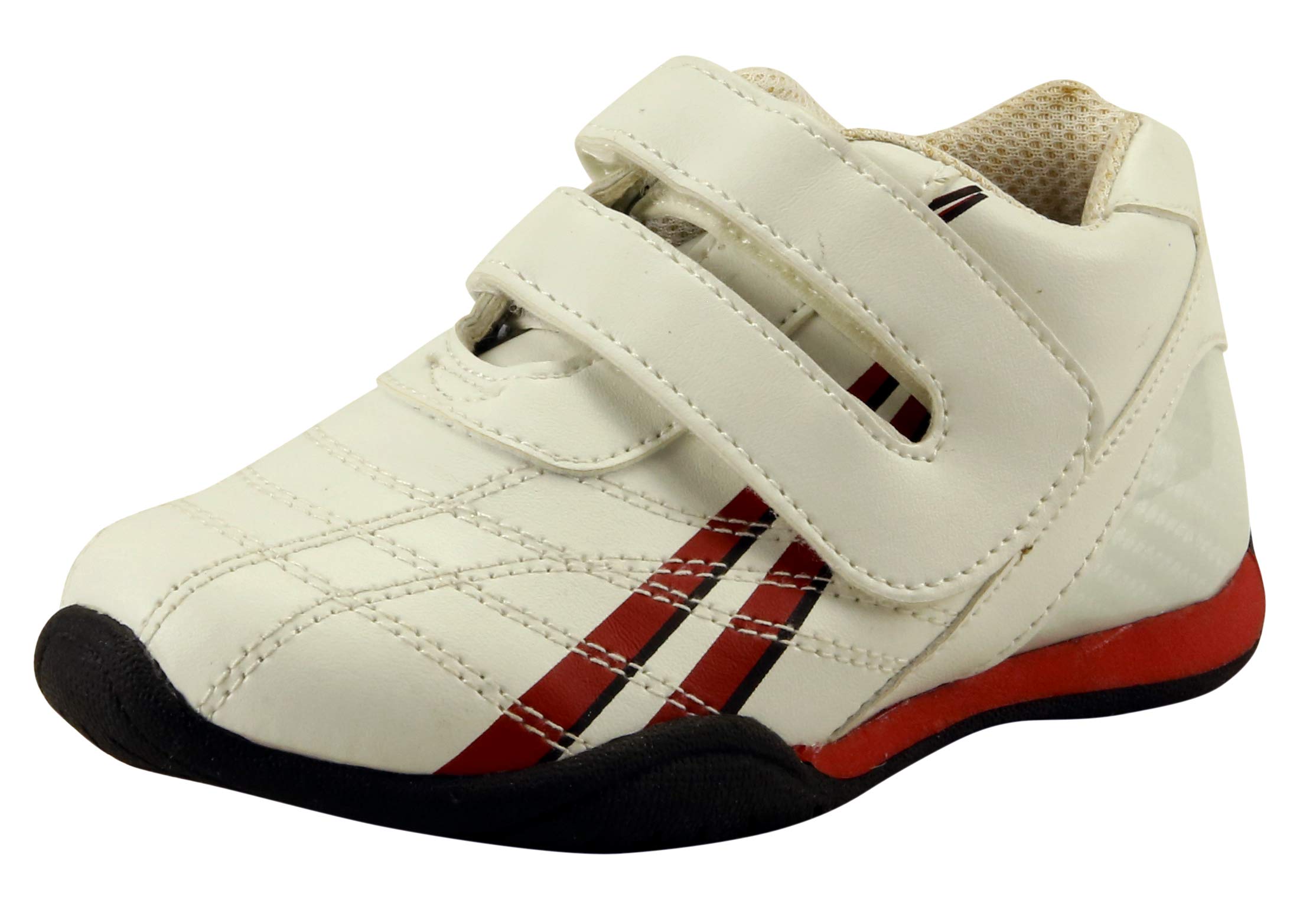 **Boys' Double Strap Racing Sneakers for Toddlers & Kids - Lightweight, Non-Slip, Breathable - Perfect for Running, Playground & Daily Wear**