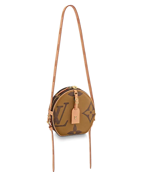 LV Boite Chapeau Souple Giant Reverse Monogram Handbag - Luxury Designer Shoulder Bag for Women | Perfect for Work, Travel & Evening Events
