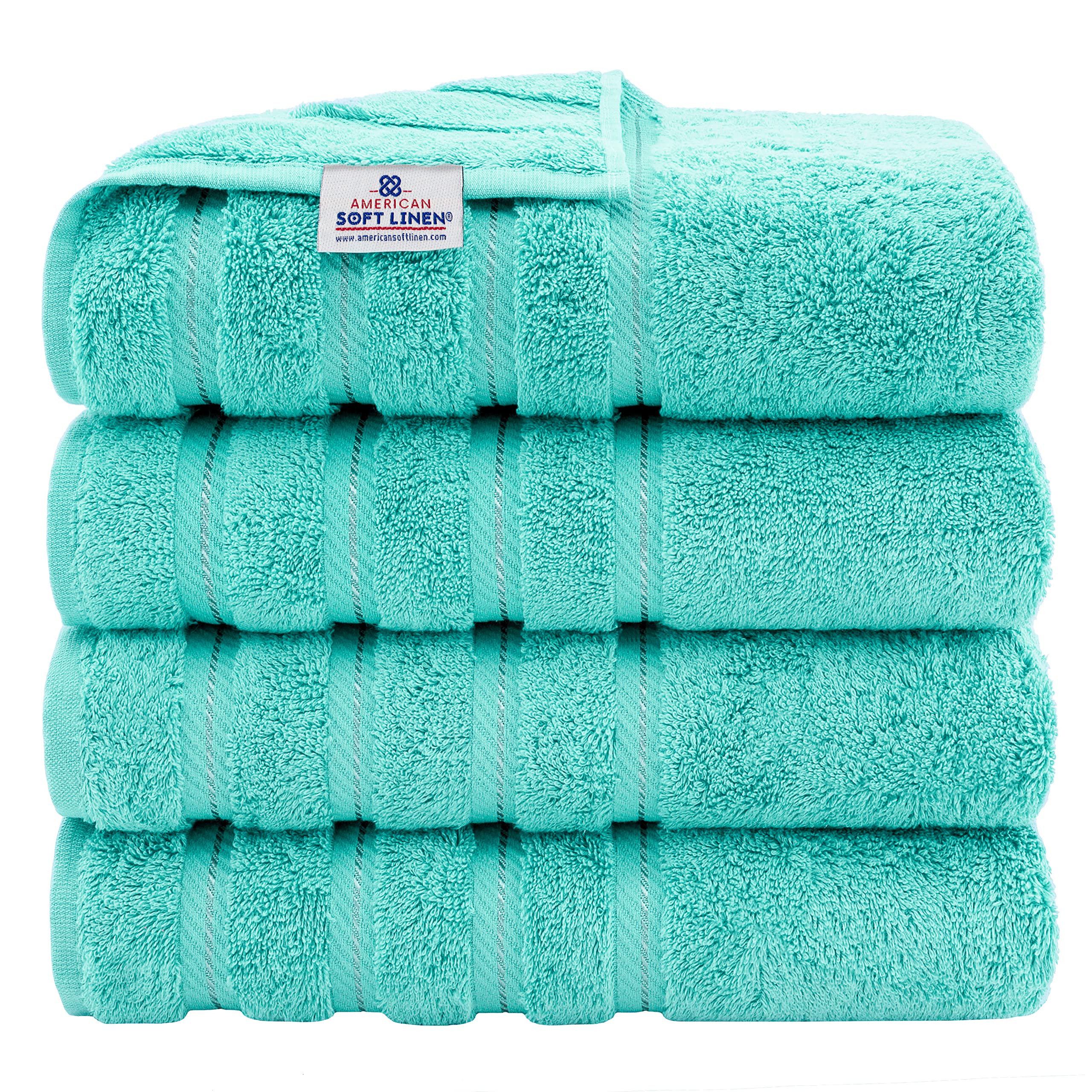 Premium 6-Piece Soft Linen Towel Set with 4 Bath & 4 Hand Towels - Luxury Bathroom Essentials for Spa, Hotel & Home Use