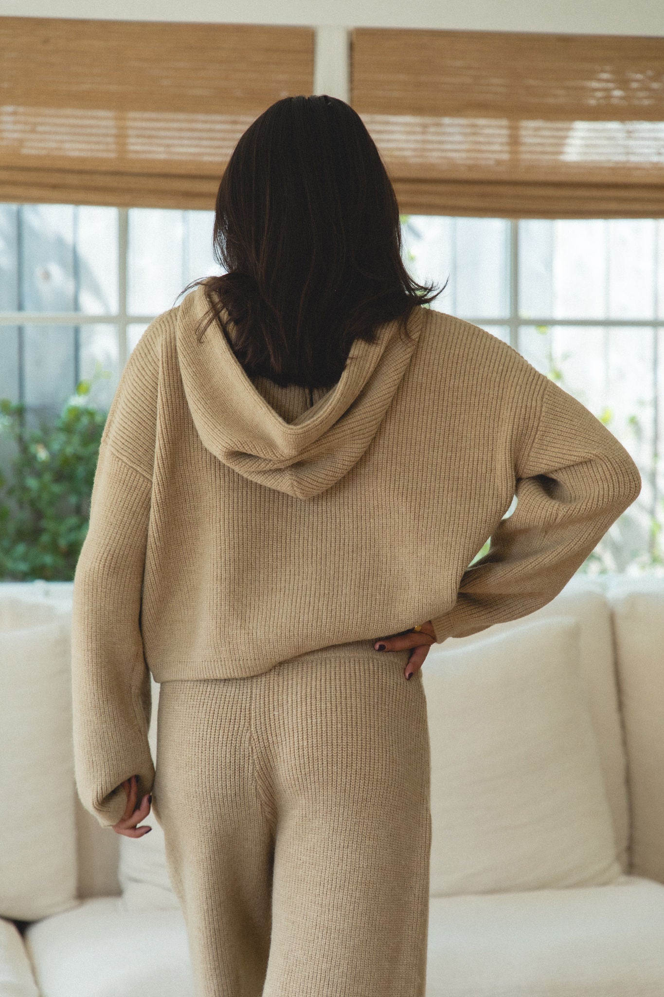Autumn Wave Knit Sweater Hoodie Top - Cozy Women's Pullover for Fall Fashion | Perfect for Casual Outings, Coffee Dates & Weekend Relaxation