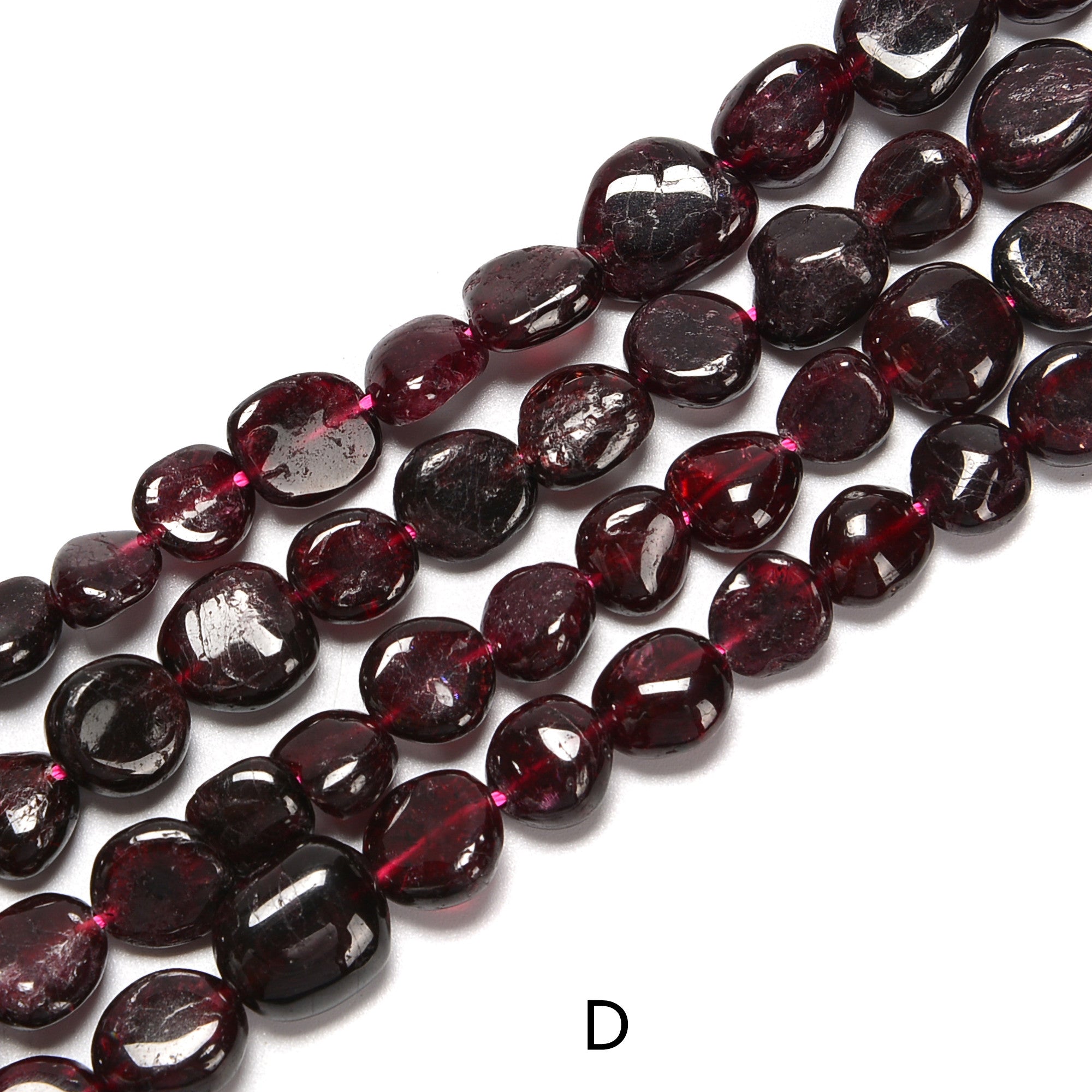 Gemstone Pebble Nugget Beads - 8x10mm 15.5'' Strand (Carnelian, Aventurine, Jade, Moonstone, Eagle Eye, Sodalite, Garnet) for Jewelry Making, DIY Craft & Beading Projects