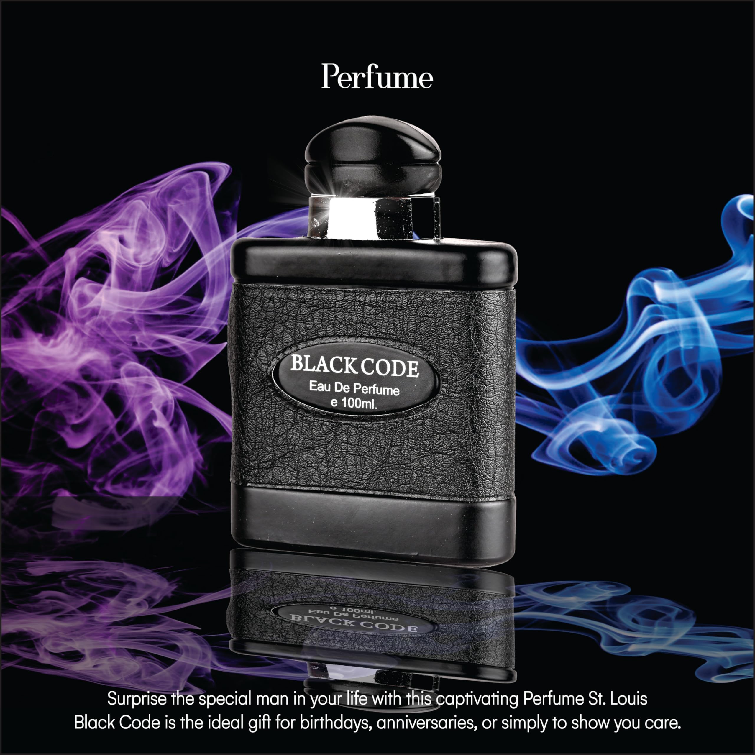 St Louis Black Code Apparel Perfume 100ml - Long Lasting Fragrance for Men & Women | Premium Eau de Parfum Gift Set for Birthdays, Anniversaries & Special Occasions | Perfect for Date Night, Office & Evening Events