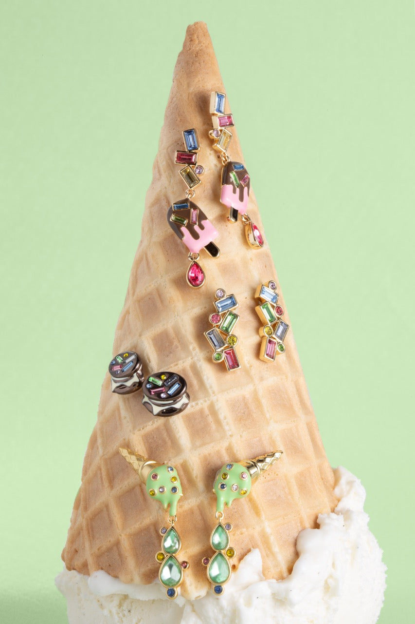 Ice Cream Sandwich Studs - Trendy & Comfortable Summer Sandals for Women | Perfect for Beach, Pool, and Casual Outings