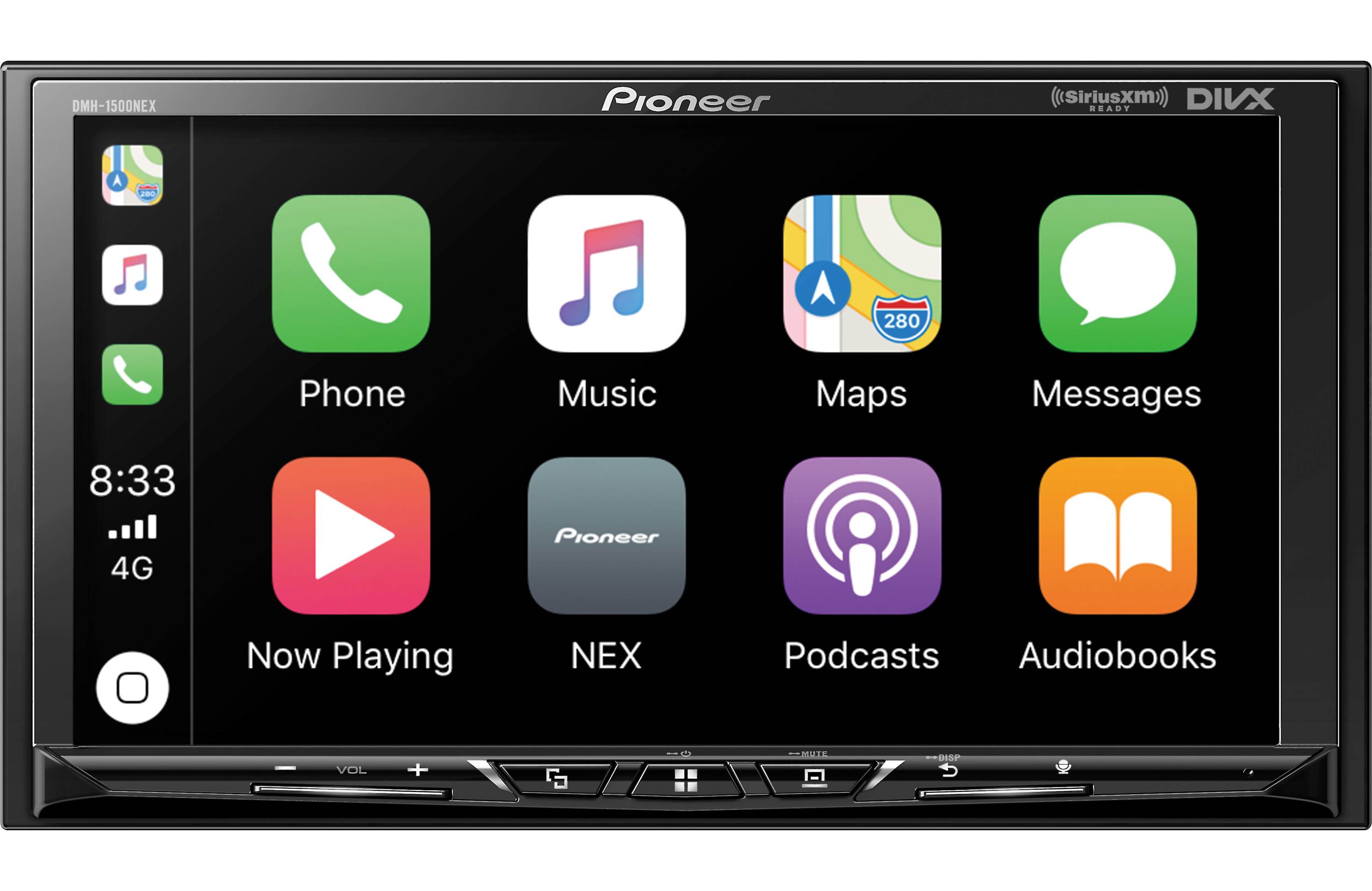 Pioneer DMH 1500NEX 7 Inch Double DIN Car Stereo Receiver with Apple CarPlay & Android Auto - Wireless Bluetooth, HD Touchscreen, USB Port - Perfect for Cars, Trucks & SUVs