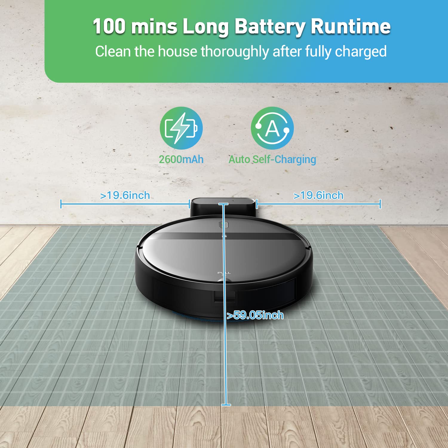 Smart Robot Vacuum and Mop Combo - WiFi/Alexa/App Controlled, Ultra-Slim & Quiet Robotic Vacuum Cleaner with Auto Recharge - Tangle-Free for Pet Hair, Carpets & Hard Floors - Perfect for Home Cleaning & Pet Owners