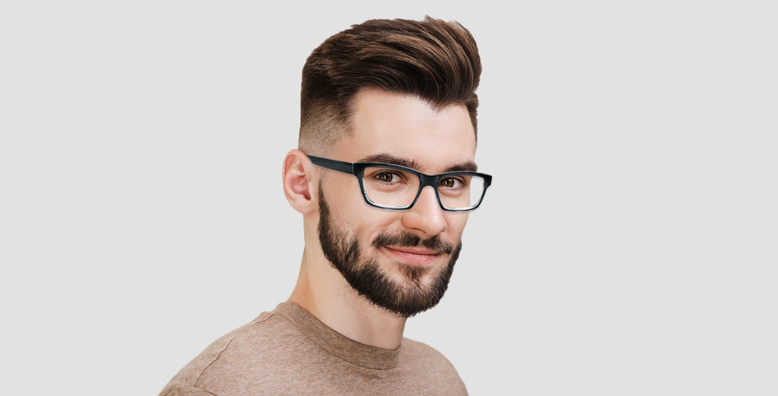 Stylish Modern Rectangle Acetate Eyeglass Frames NF2014 - Lightweight & Durable for Work, Reading & Everyday Wear