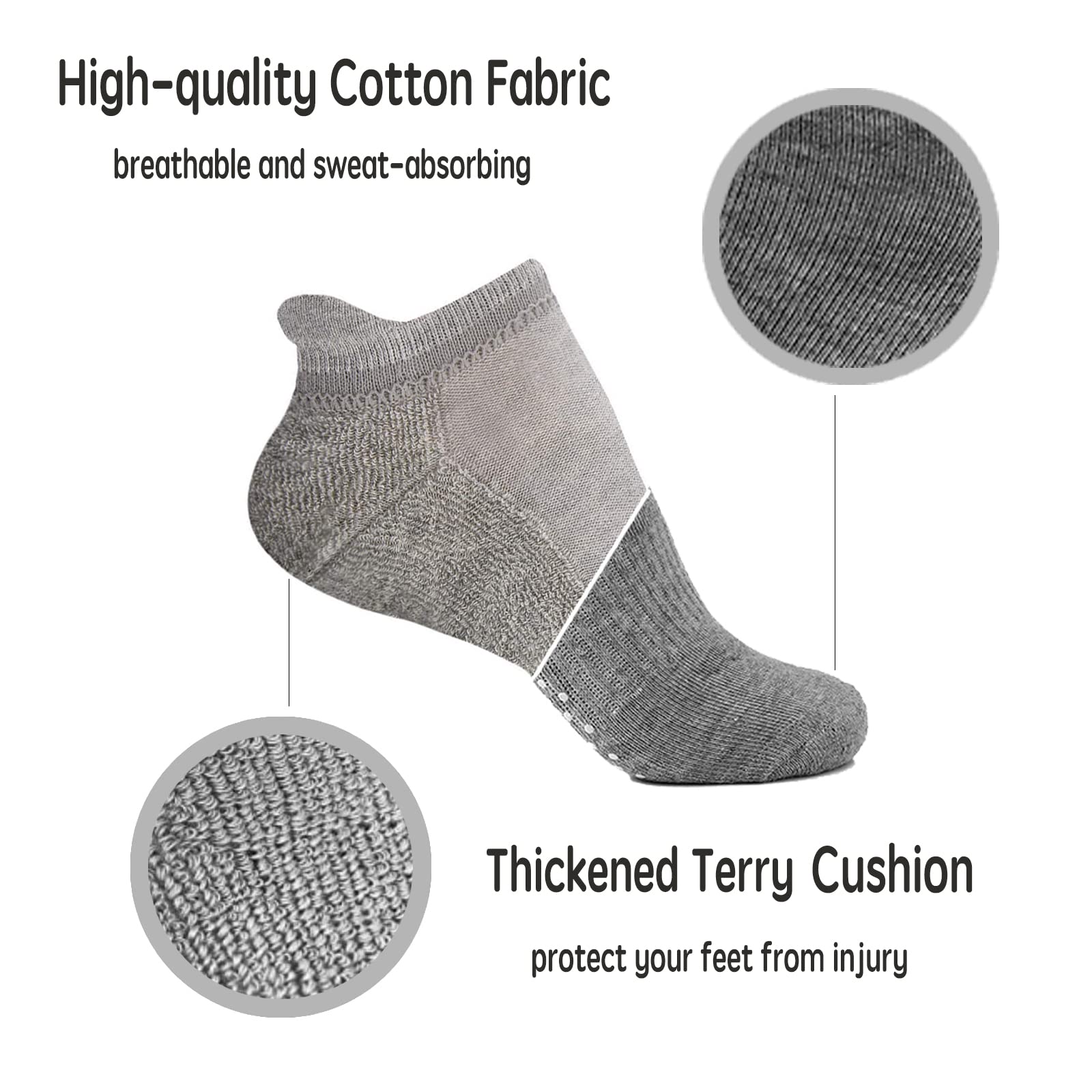 Non-Slip Yoga Socks for Women - Anti-Skid Pilates & Hospital Socks with Grip Dots - Perfect for Yoga, Pilates, Nursing & Home Use