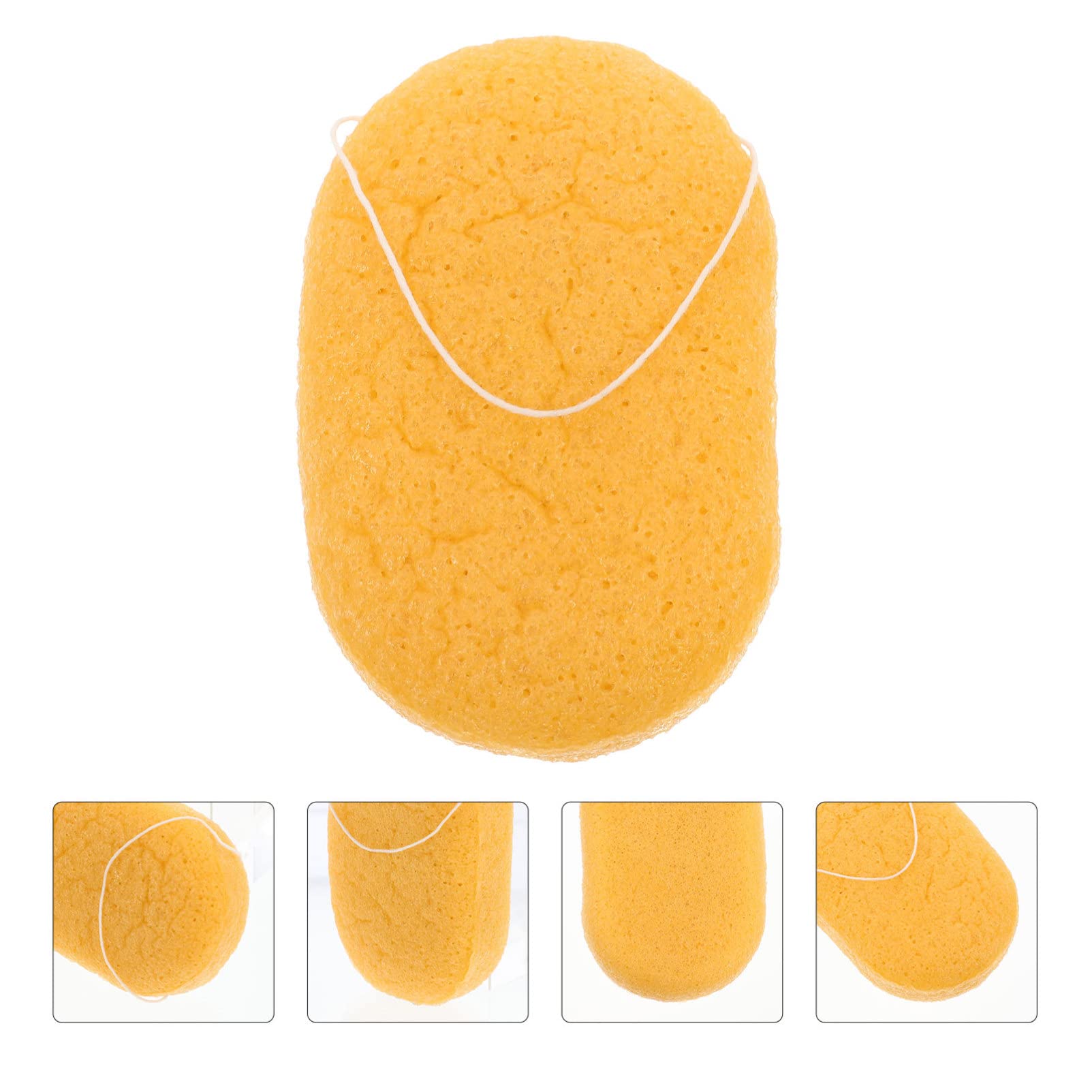 DOITOOL Natural Makeup Sponge & Volcanic Mud Facial Sponge - Exfoliating & Deep Pore Cleansing for Flawless Makeup Application & Skincare (Brown) | Perfect for Daily Beauty Routine, Travel & Professional Makeup Artists
