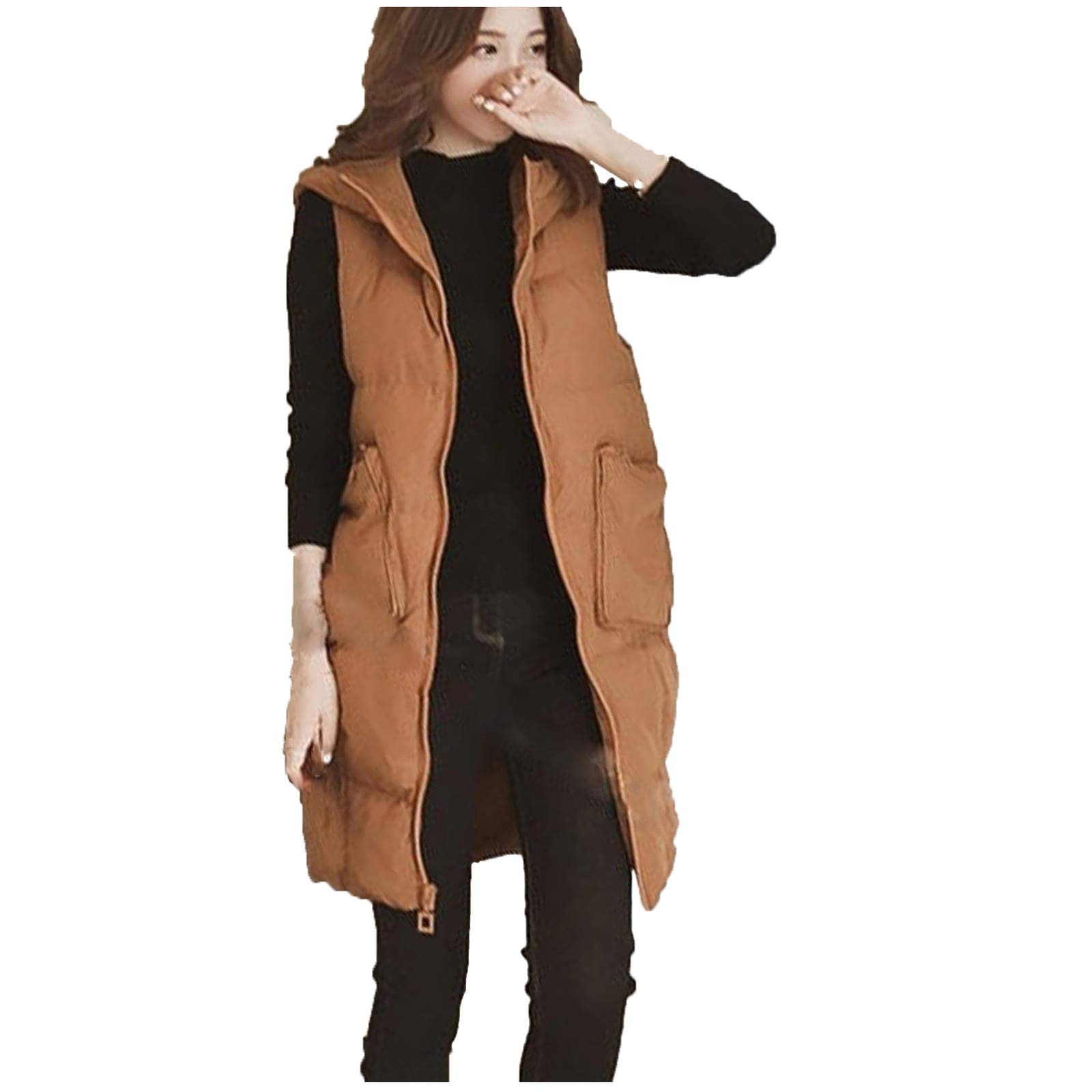 Women's Fashion Hooded Gilet Vest - Plus Size Outerwear Jacket & Coat for Casual Wear | Perfect for Layering in Fall & Winter
